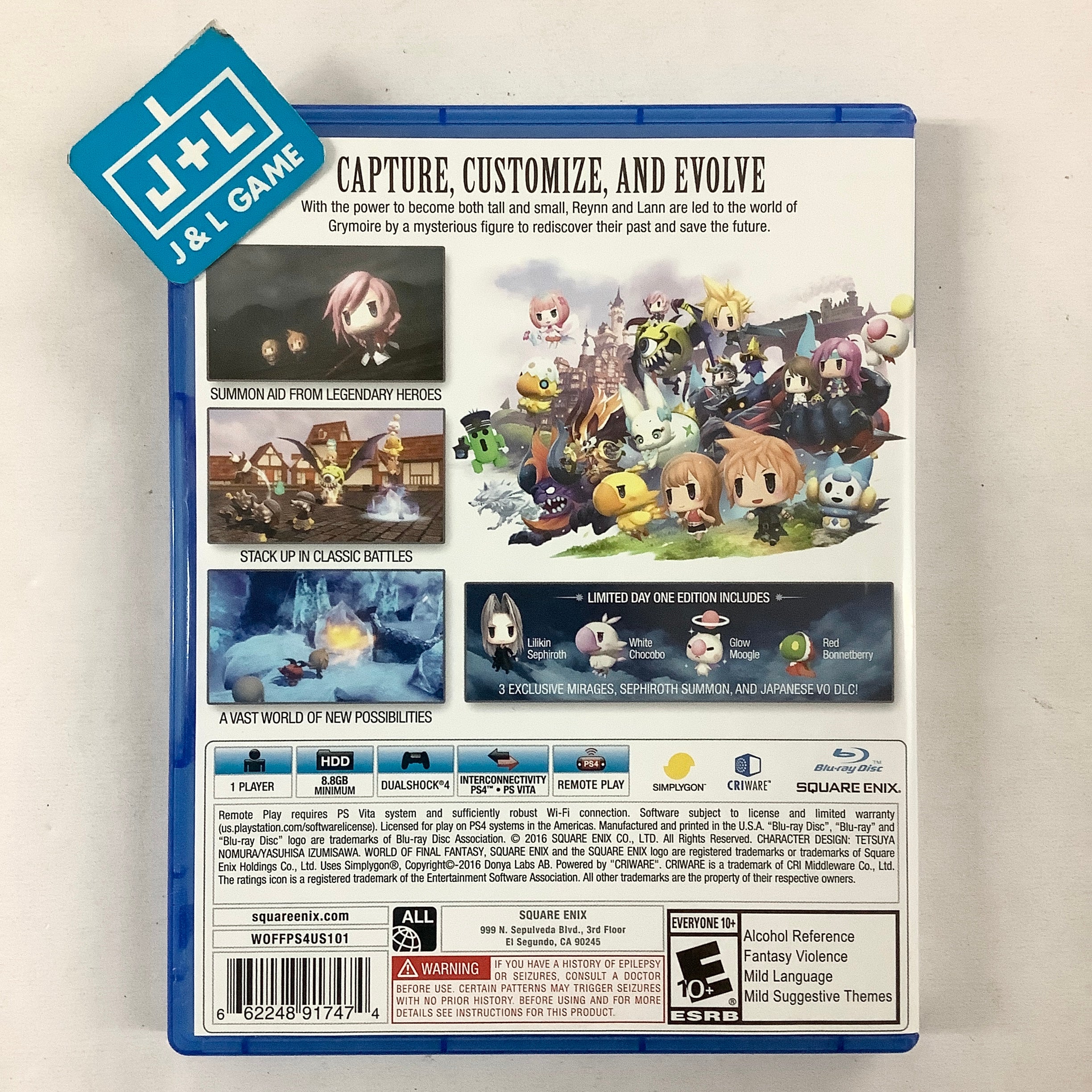 World of Final Fantasy (Day One Edition) - (PS4) PlayStation 4 [Pre-Owned] Video Games Square Enix