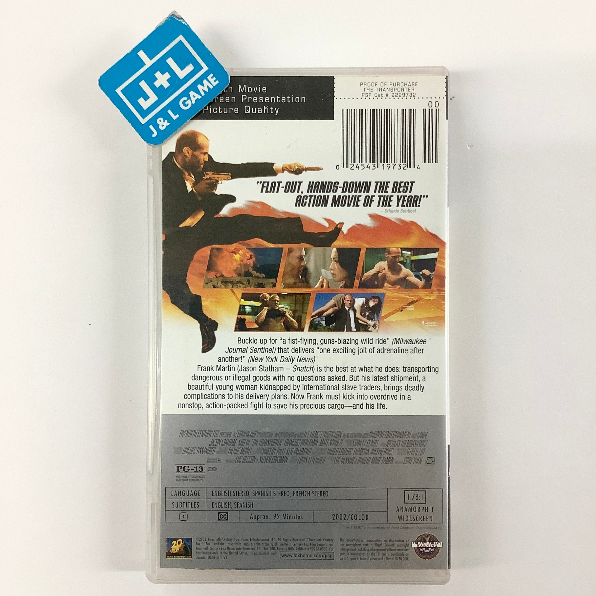 The Transporter - PSP UMD Video [Pre-Owned] Home Sony Pictures