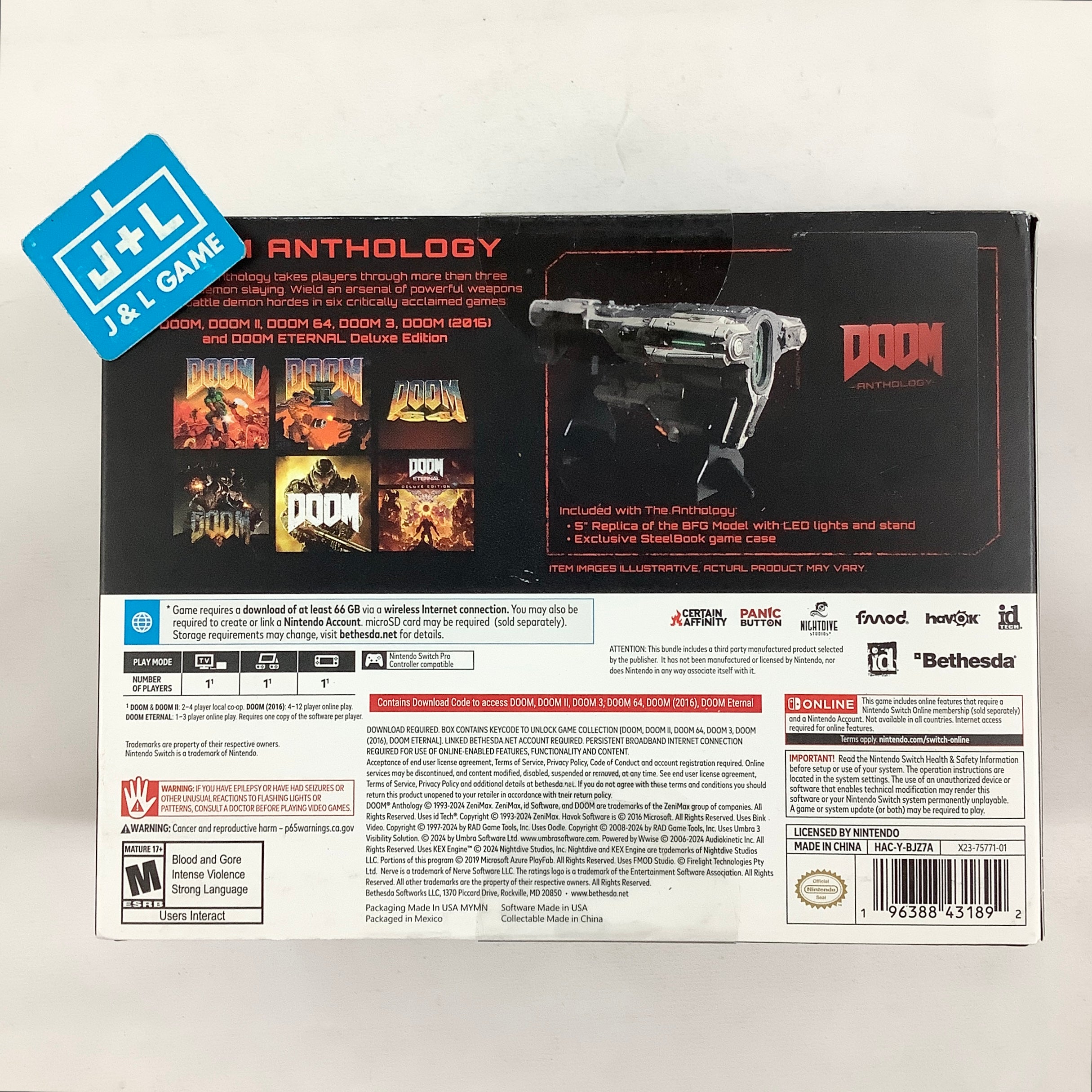 DOOM Anthology - (NSW) Nintendo Switch Video Games Bethesda