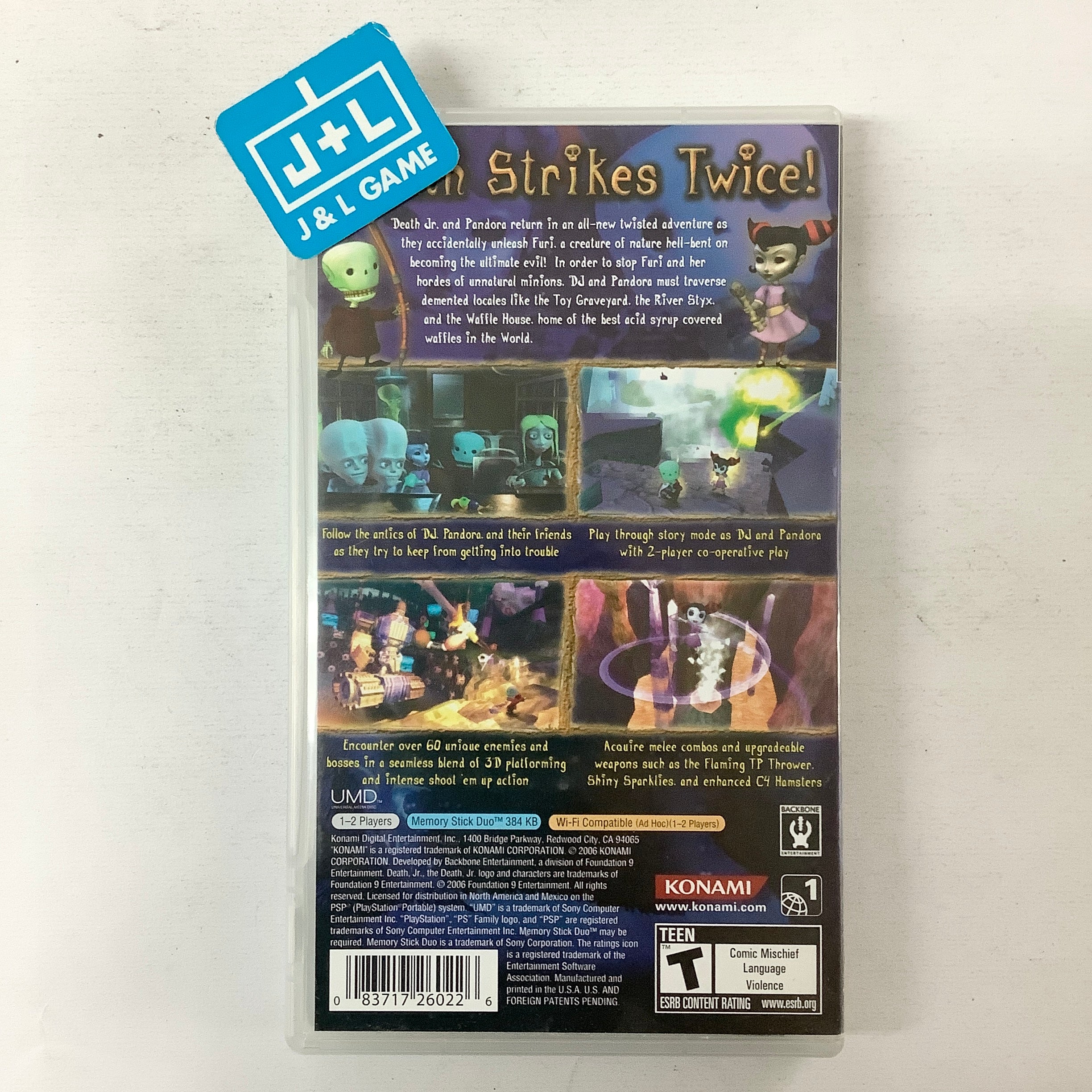 Death Jr. II: Root of Evil - Sony PSP [Pre-Owned] Video Games Konami   