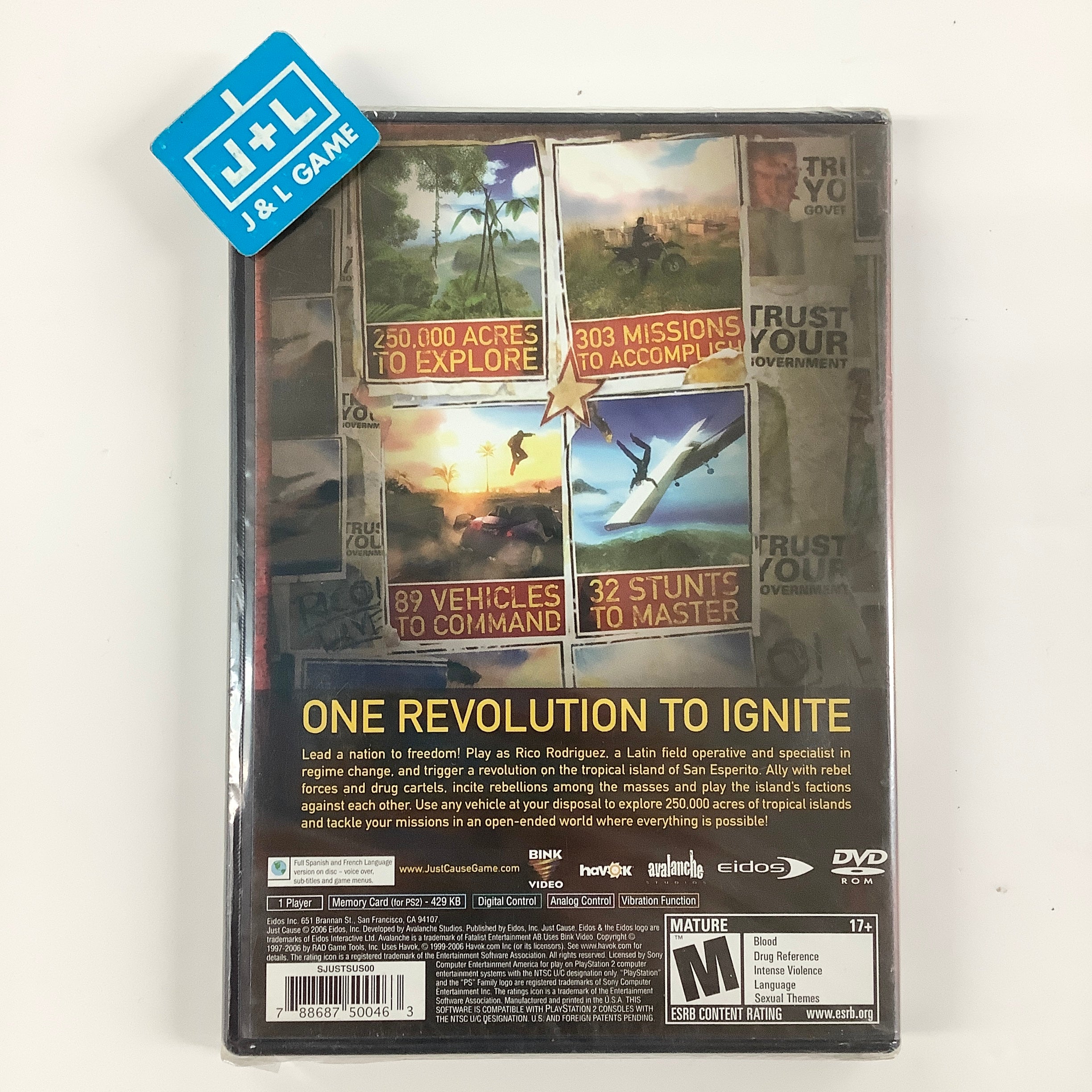 Just Cause - (PS2) PlayStation 2 Video Games Codemasters
