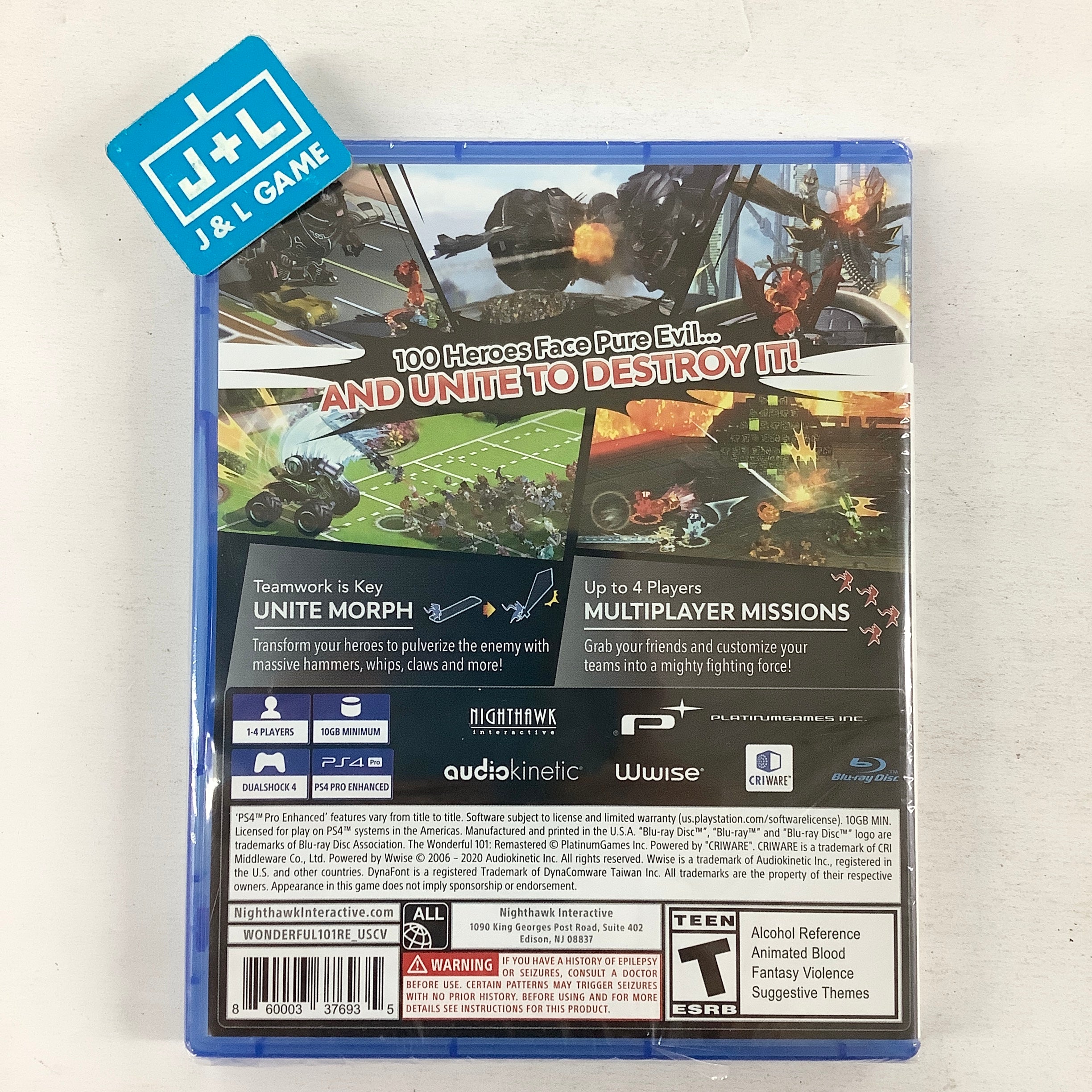 The Wonderful 101: Remastered - (PS4) PlayStation 4 Video Games Nighthawk Interactive