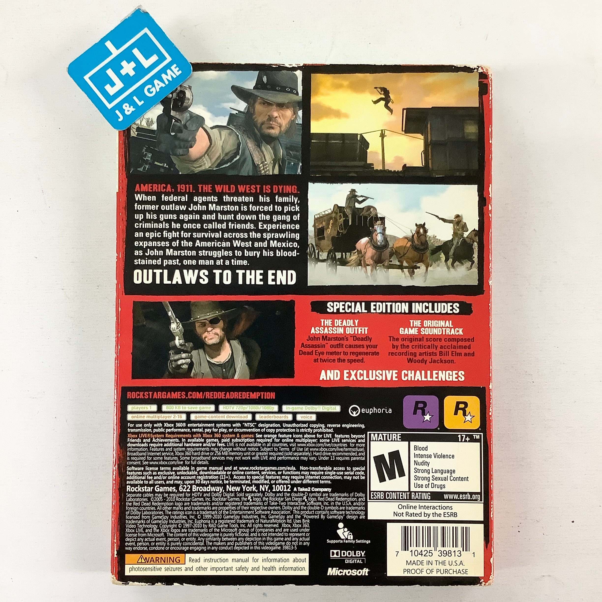 Red Dead Redemption (Special Edition) - Xbox 360 [Pre-Owned] Video Games Rockstar Games