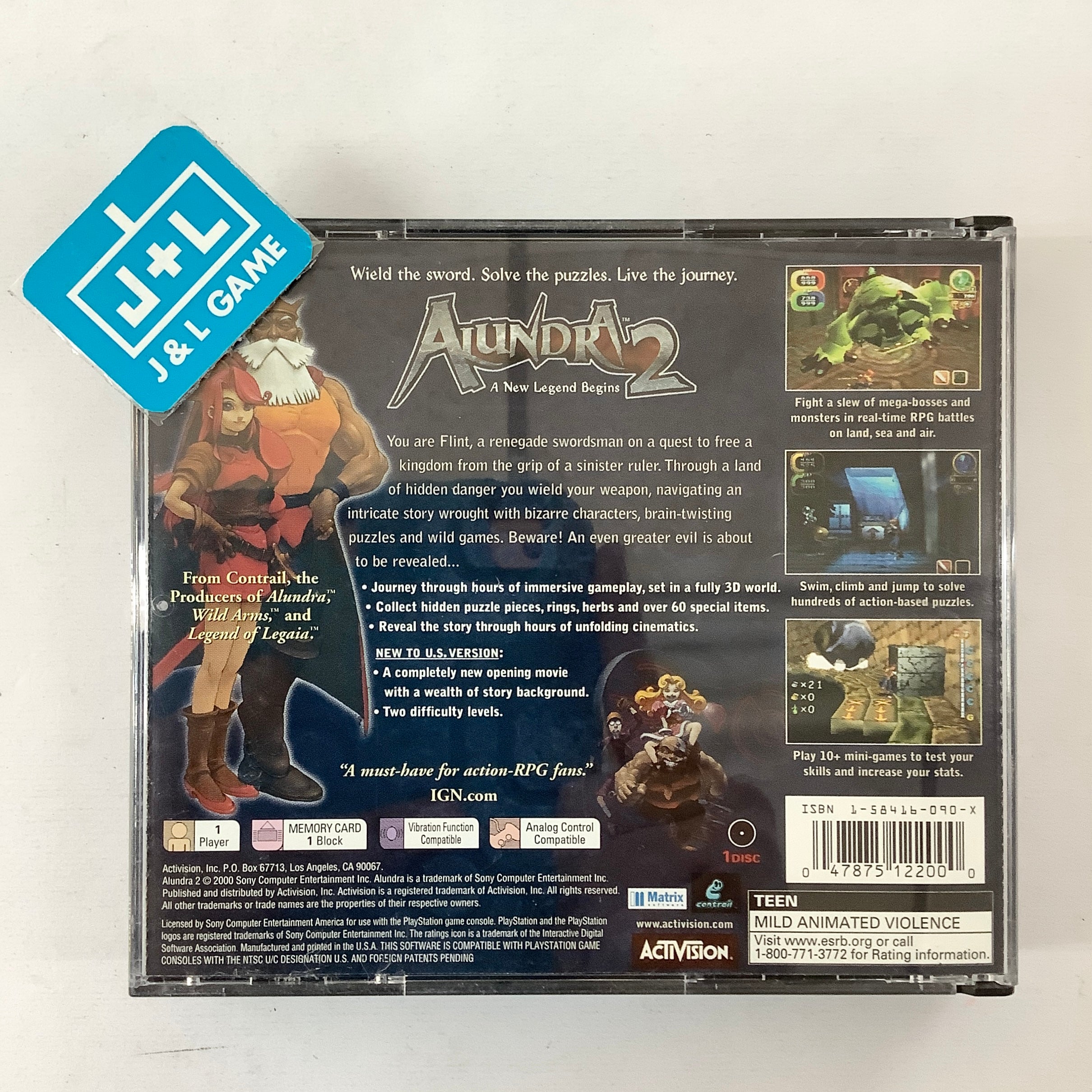 Alundra 2 - (PS1) PlayStation 1 [Pre-Owned] Video Games Activision   