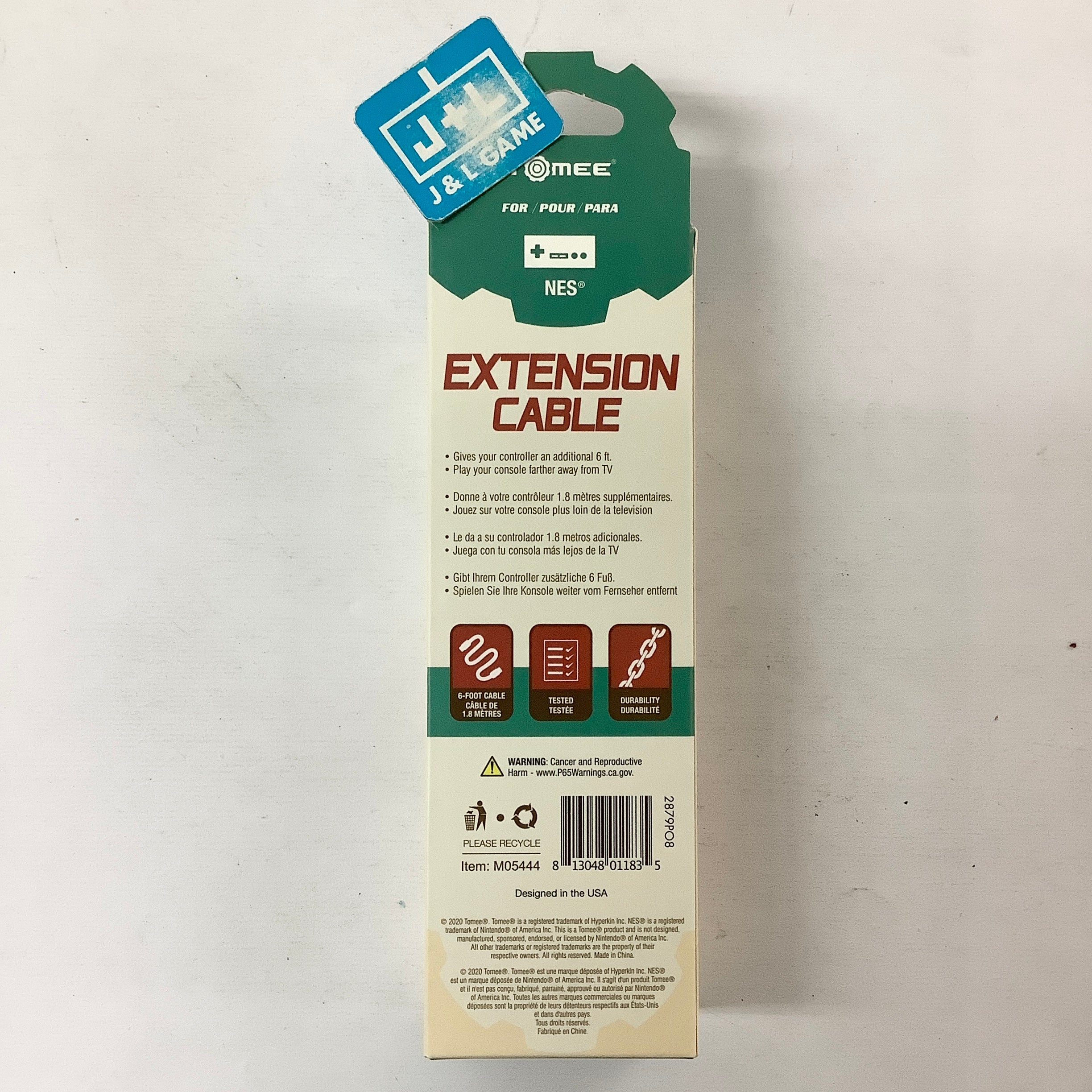 Tomee Controller Extension Cable - (NES) Nintendo Entertainment System Accessories Tomee   