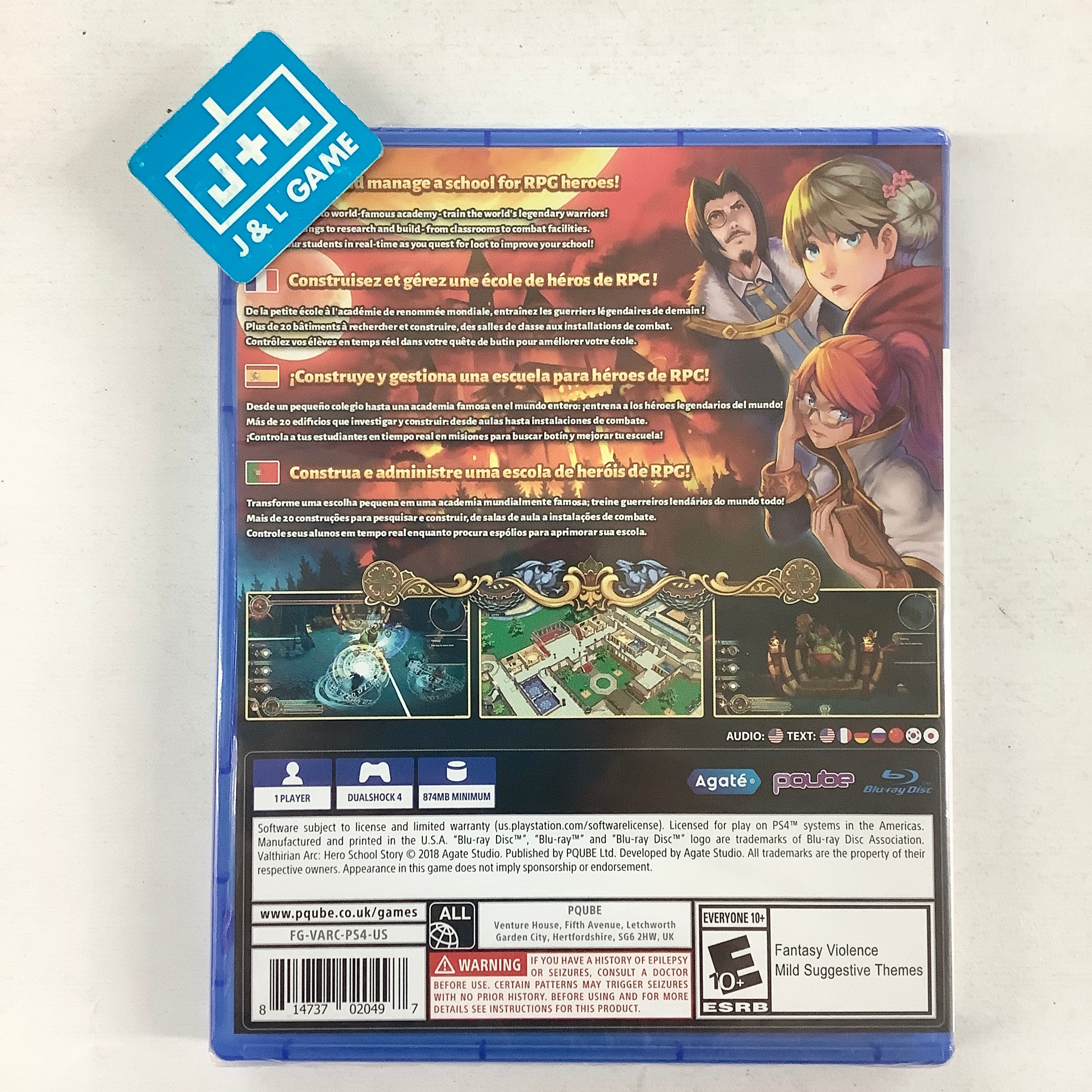 Valthirian Arc: Hero School Story - (PS4) PlayStation 4 Video Games PQube