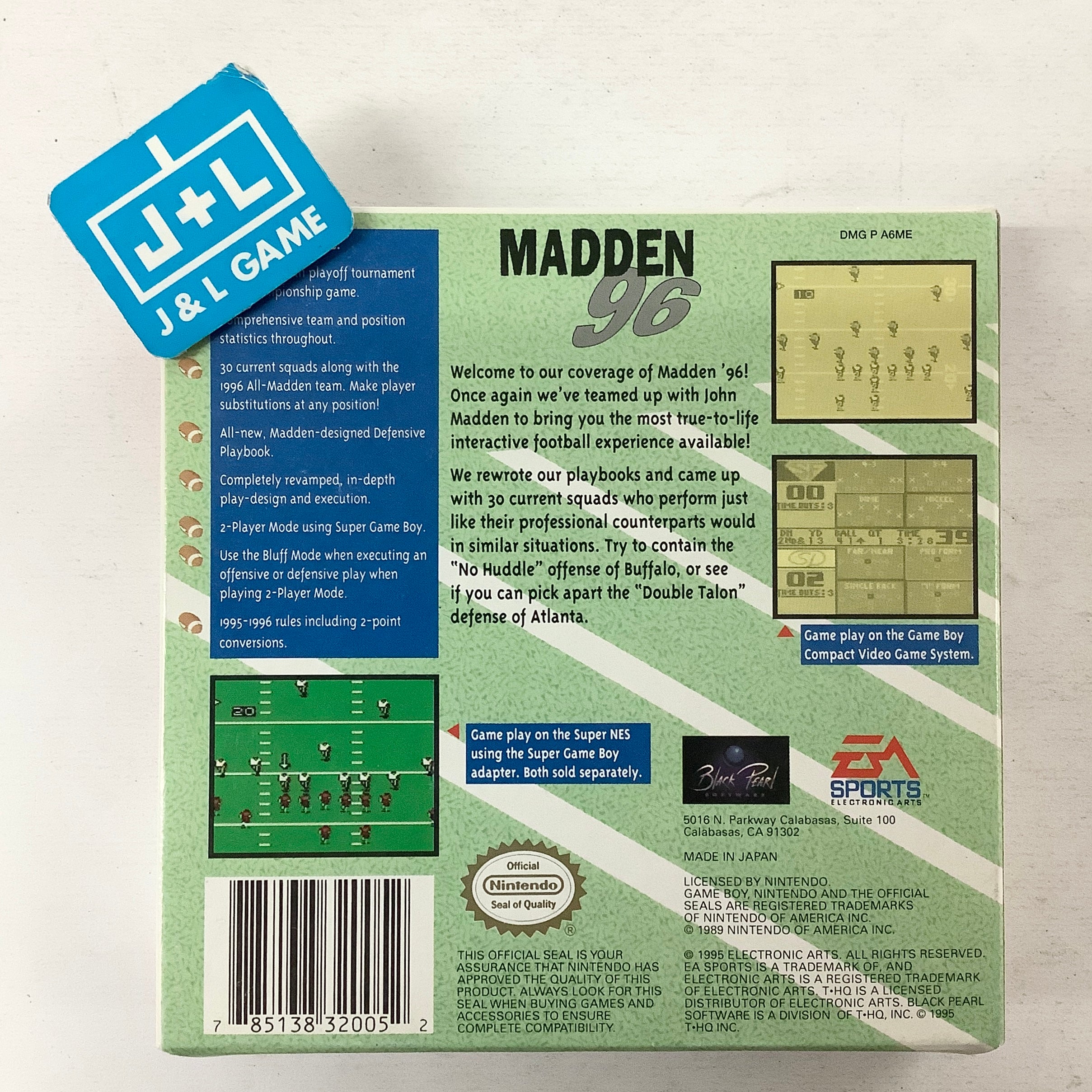 Madden NFL 96 - (GB) Game Boy [Pre-Owned] THQ
