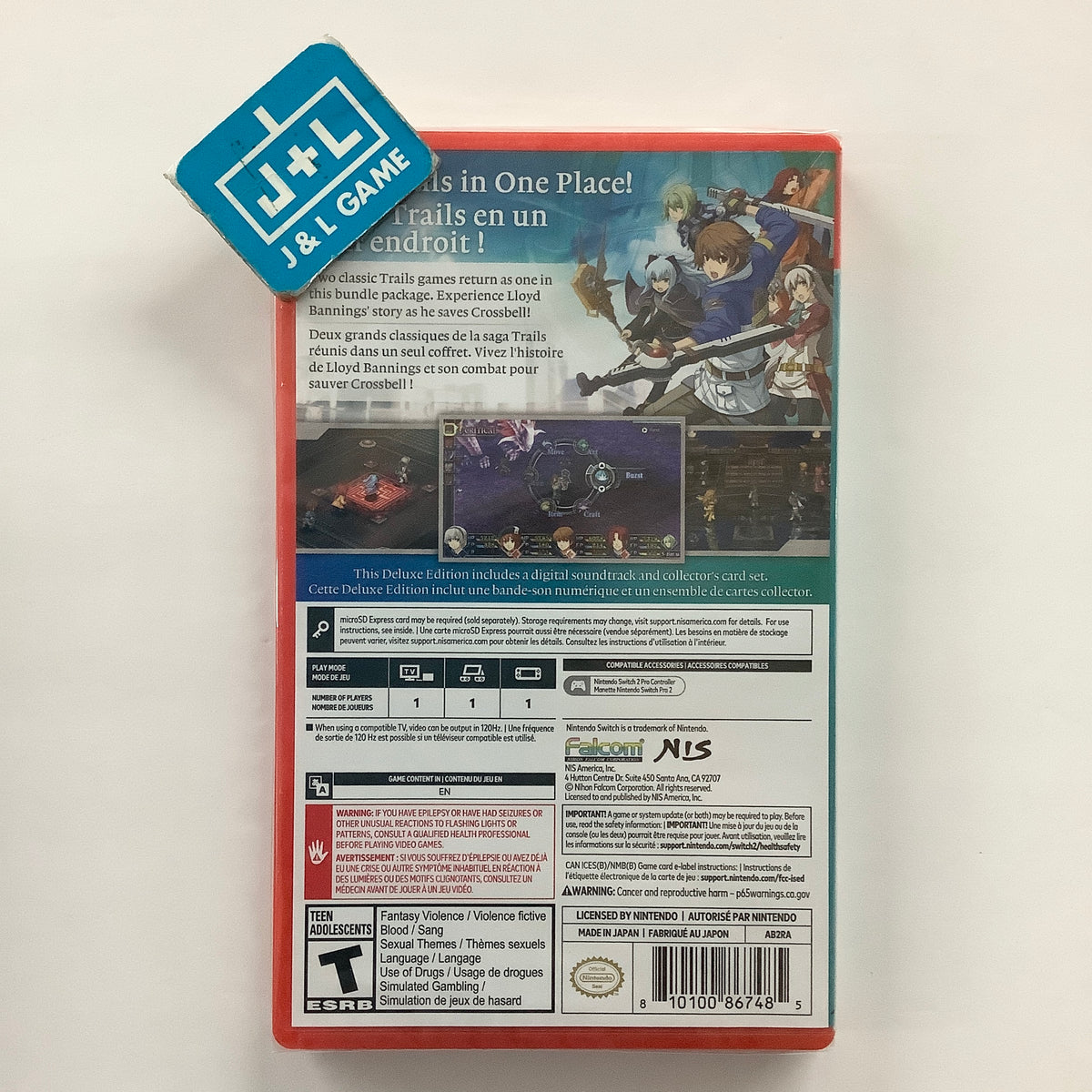 The Legend of Heroes: Trails from Zero / Trails to Azure (Deluxe Edition) - (NS2) Nintendo Switch 2 Video Games NIS America
