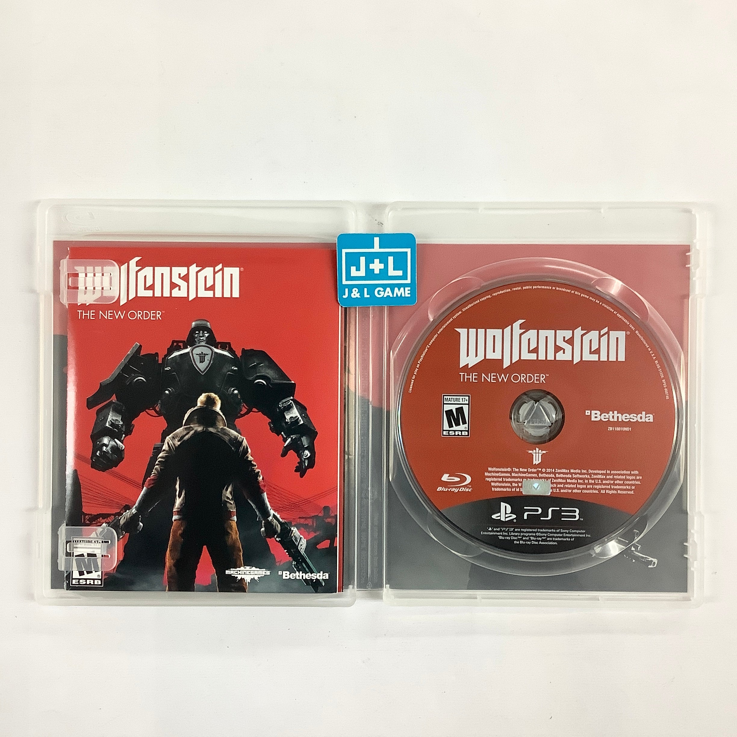 Wolfenstein: The New Order - (PS3) PlayStation 3 [Pre-Owned] Video Games Bethesda Softworks   
