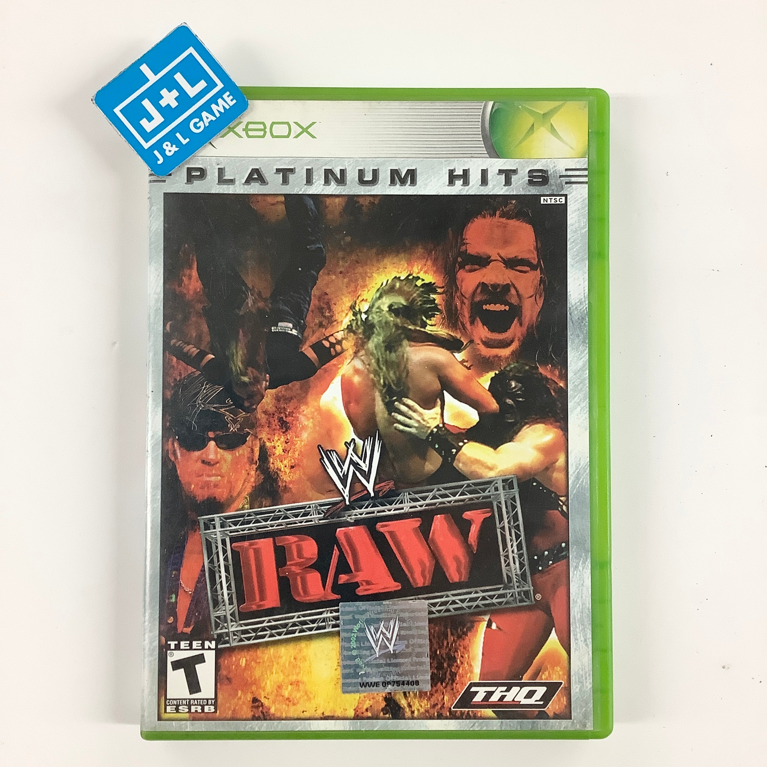 WWF Raw (Platinum Hits) - (XB) Xbox [Pre-Owned] Video Games THQ