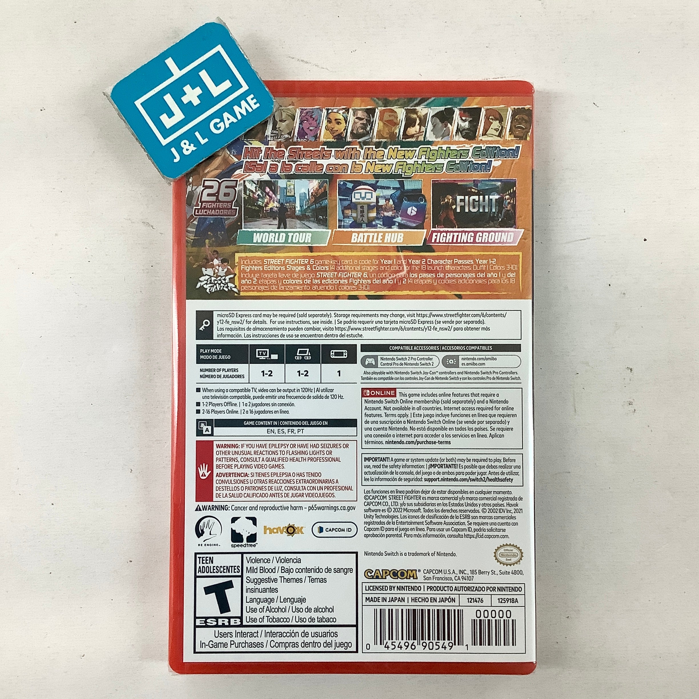 Street Fighter 6 (Years 1-2 Fighters Edition) - (NS2) Nintendo Switch 2 Video Games Nintendo