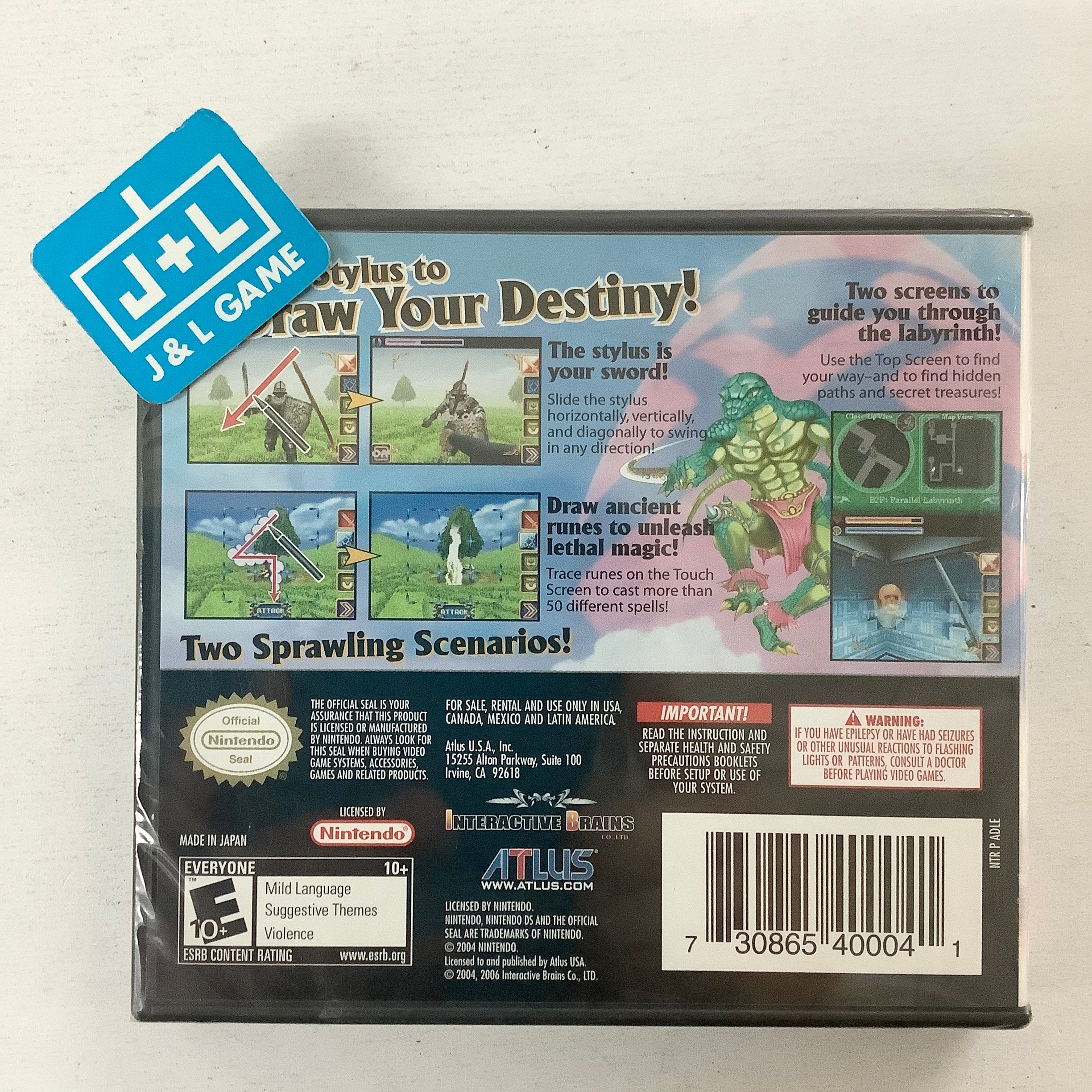 Deep Labyrinth - (NDS) Nintendo DS Video Games Interactive Brains   