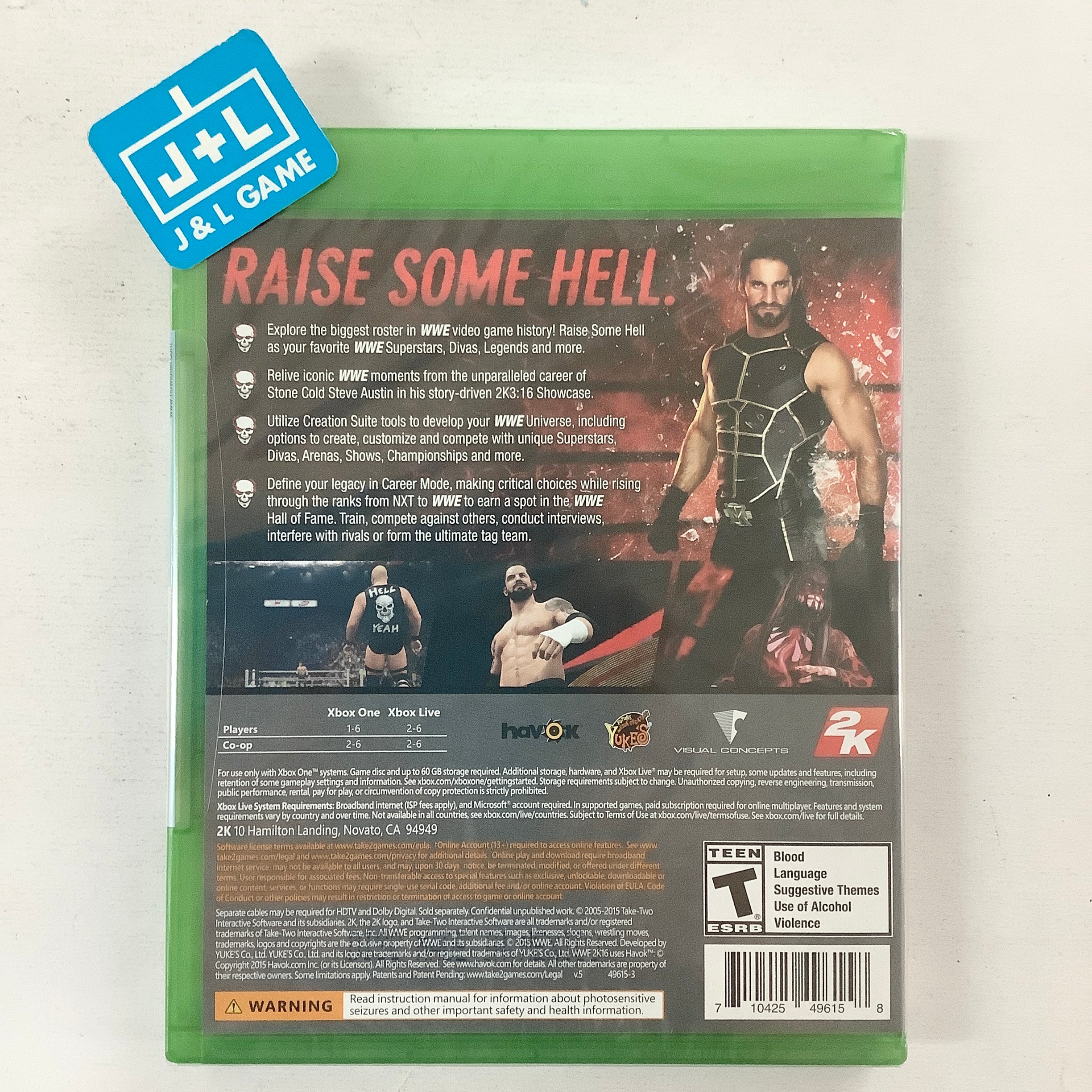 WWE 2K16 - (XB1) Xbox One | J&L Game