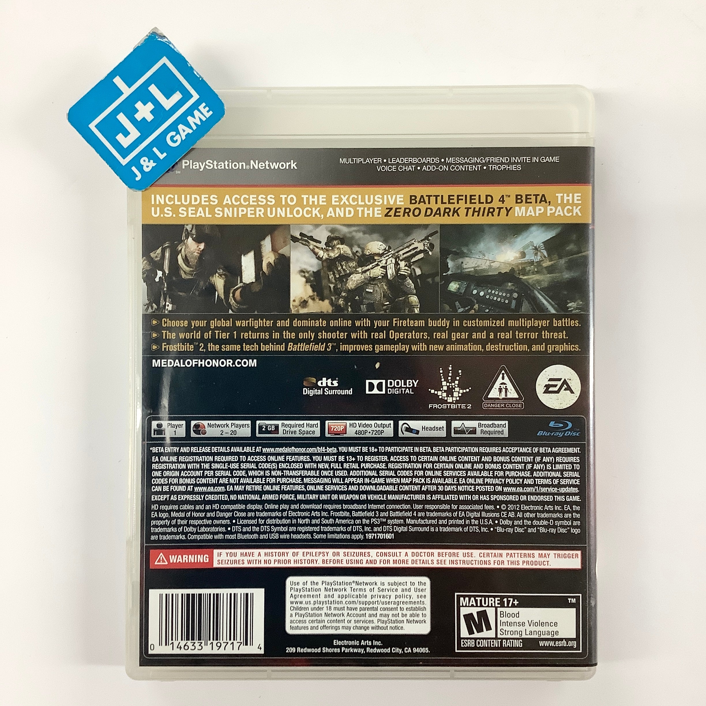 Medal of Honor: Warfighter (Limited Edition) - (PS3) PlayStation 3 [Pre-Owned] Video Games Electronic Arts