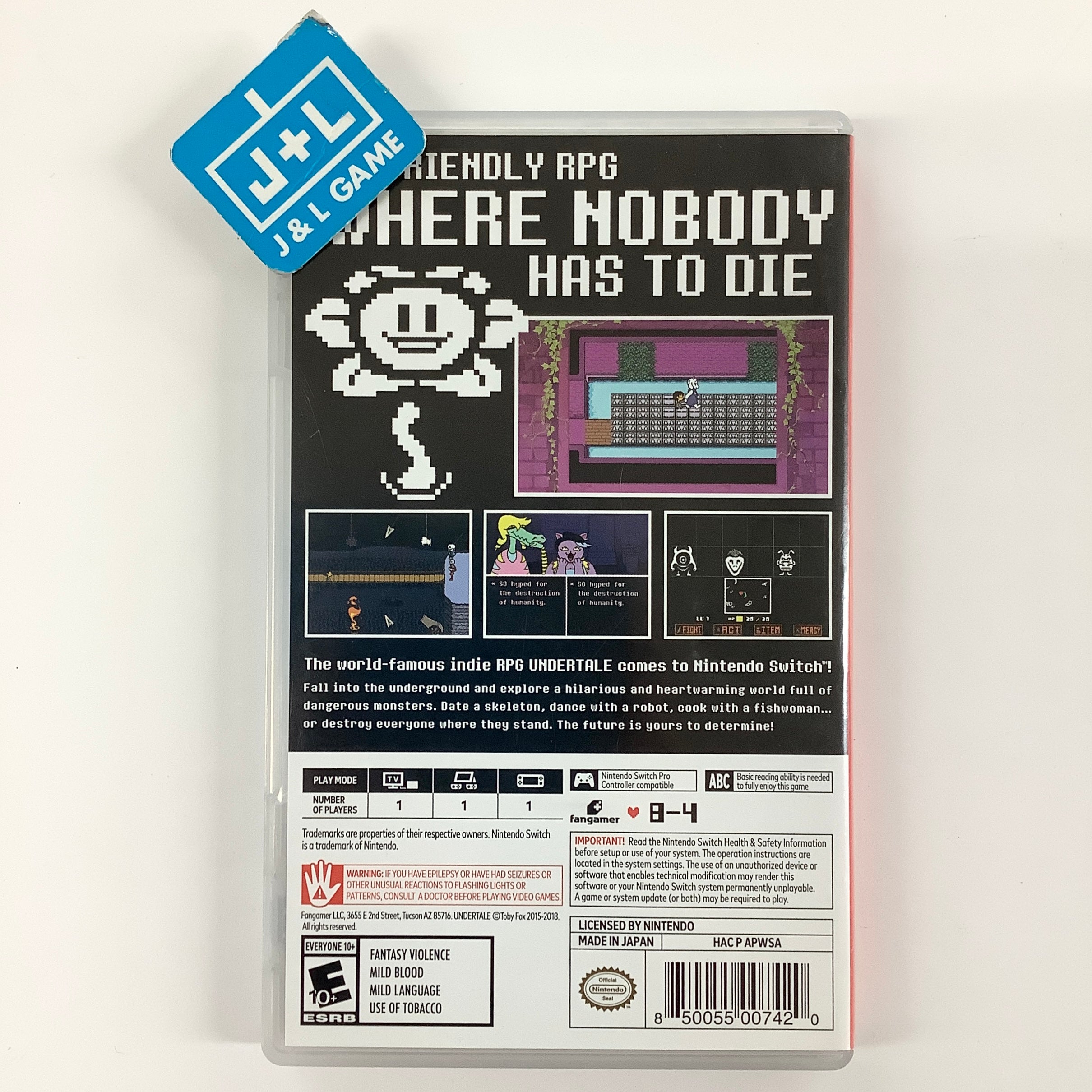 Undertale - (NSW) Nintendo Switch [Pre-Owned] Video Games Fangamer