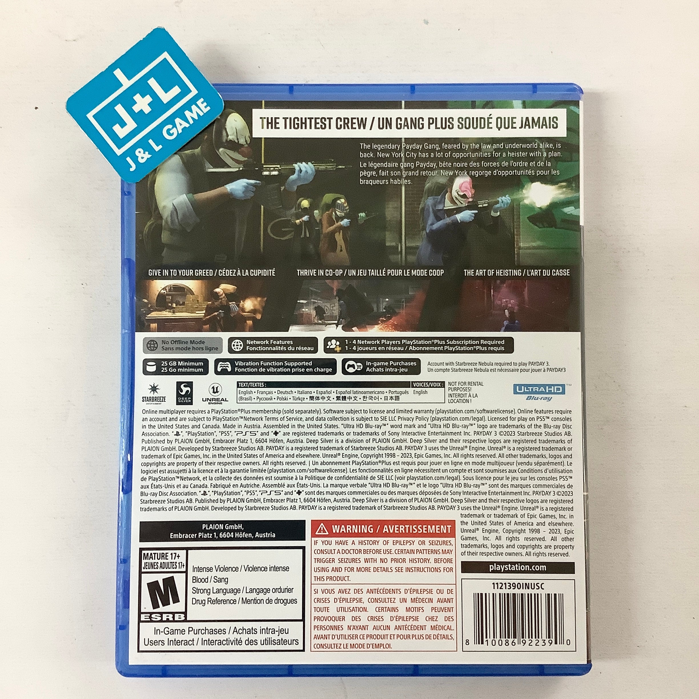 Payday 3 - (PS5) PlayStation 5 [Pre-Owned] | J&L Game