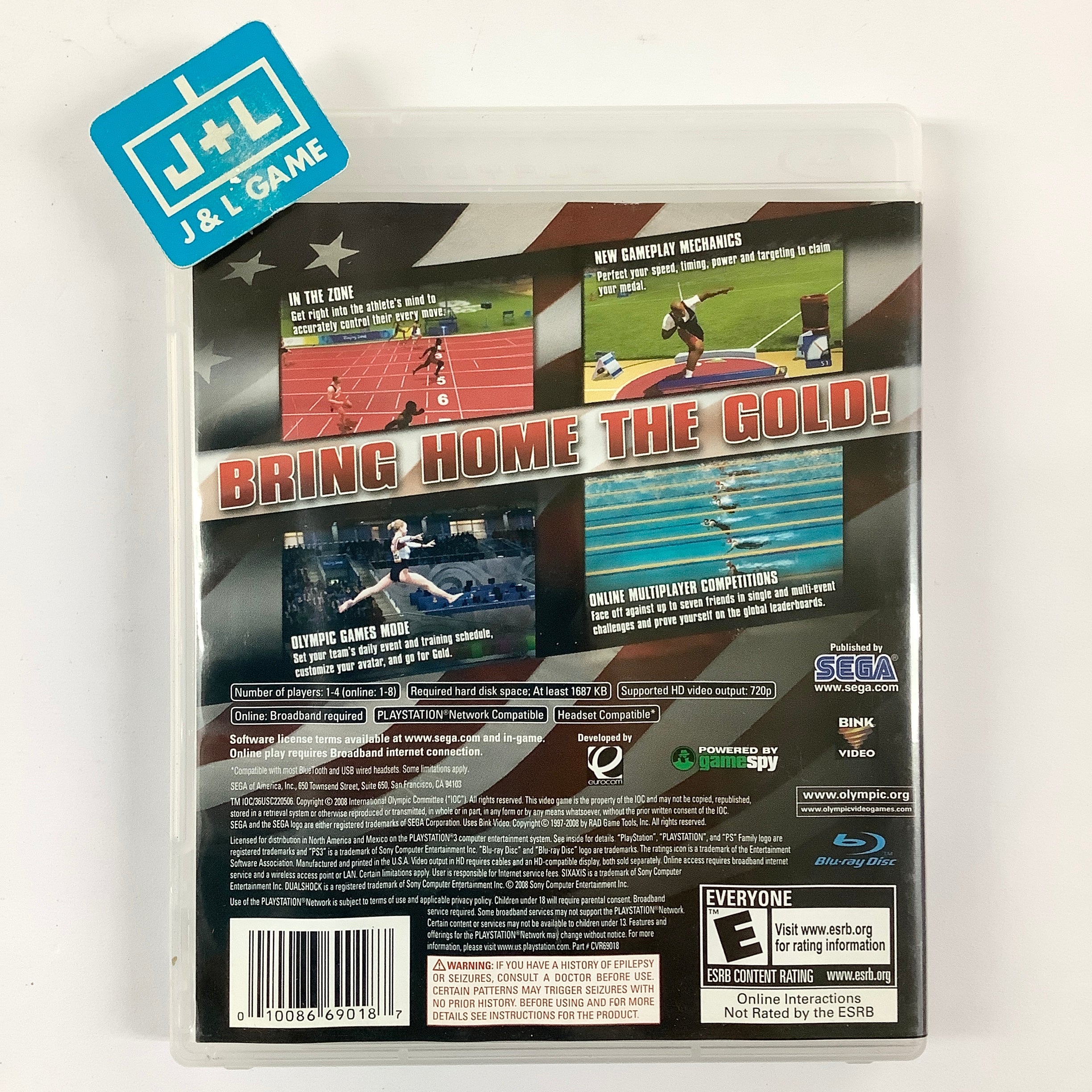 Beijing 2008 - The Official Video Game of the Olympic Games - (PS3) PlayStation 3 [Pre-Owned] Video Games Sega   