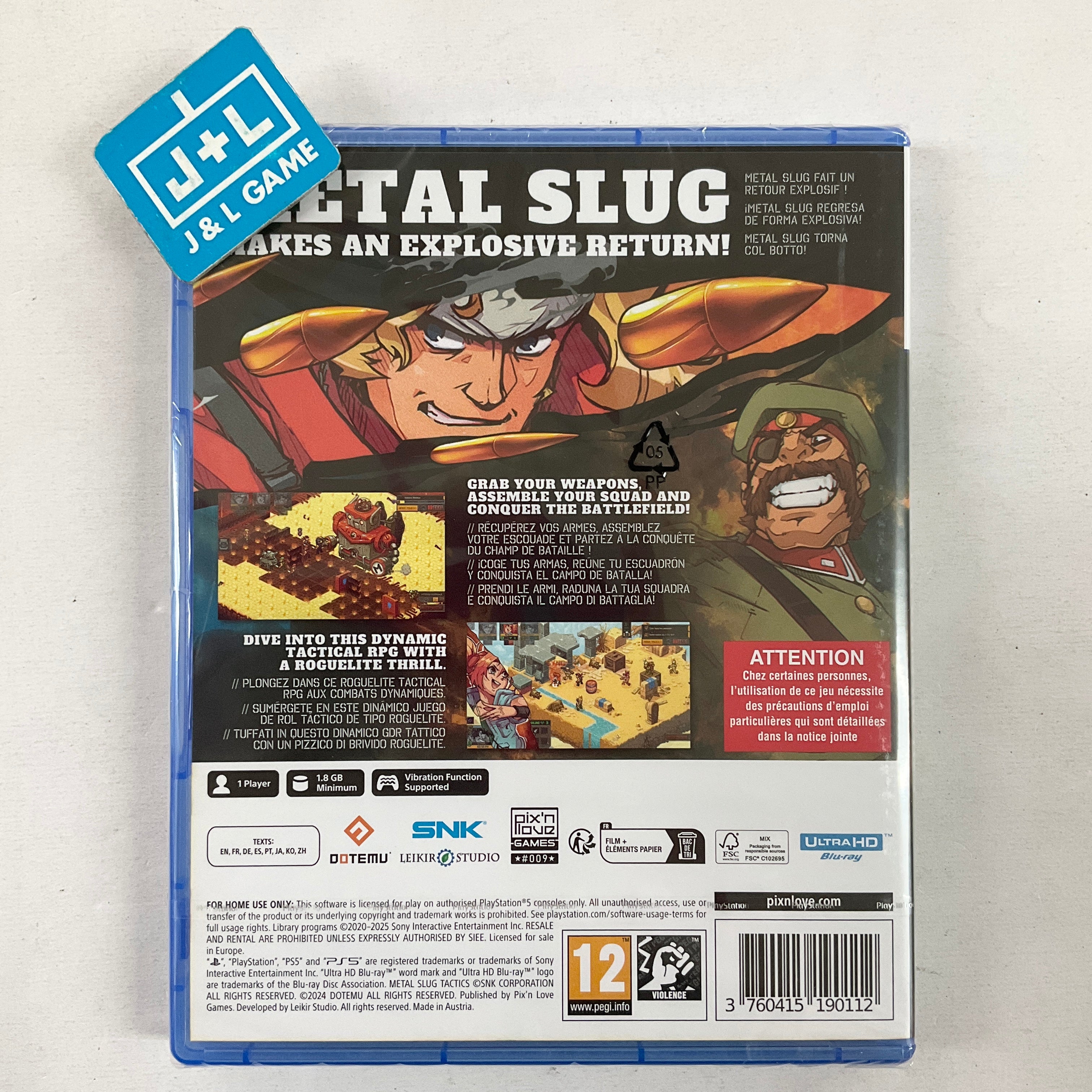 Metal Slug Tactics - (PS5) PlayStation 5 (European Import) Video Games Pix'n Love