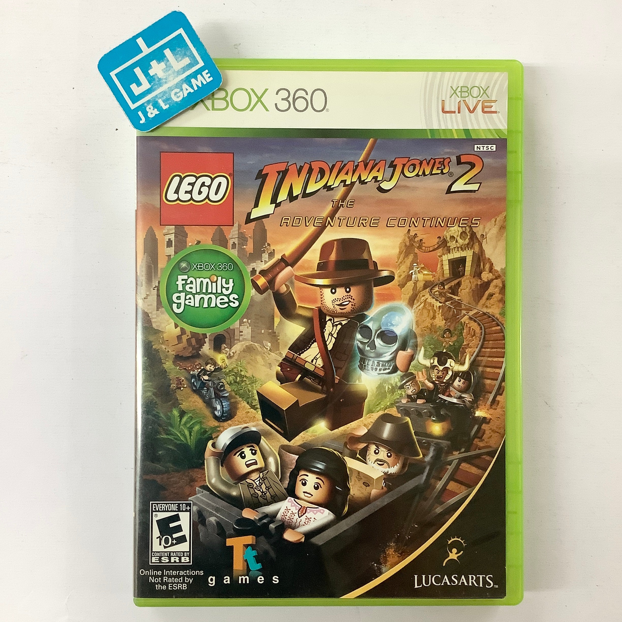 LEGO Indiana Jones 2: The Adventure Continues - Xbox 360 [Pre-Owned] Video Games LucasArts   