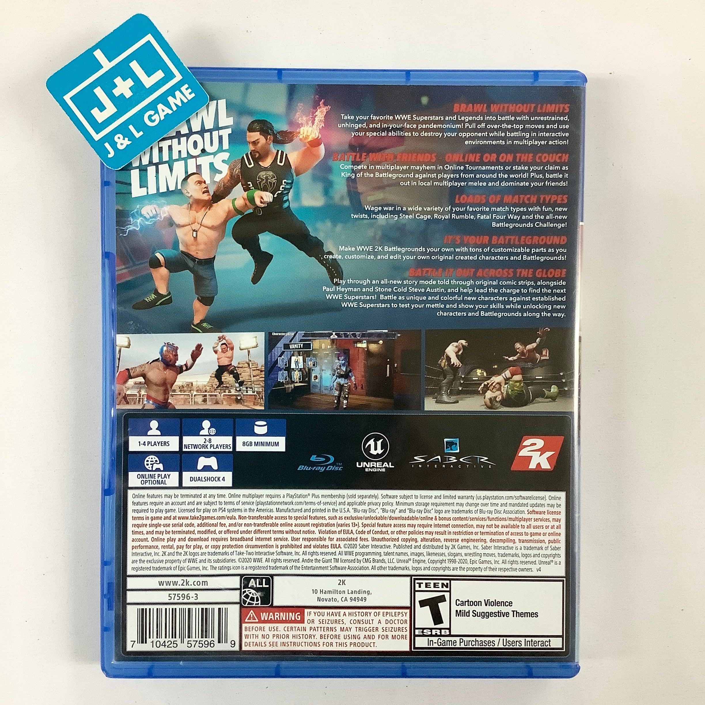 WWE 2K Battlegrounds Standard Edition - (PS4) PlayStation 4 [Pre-Owned] Video Games 2K   