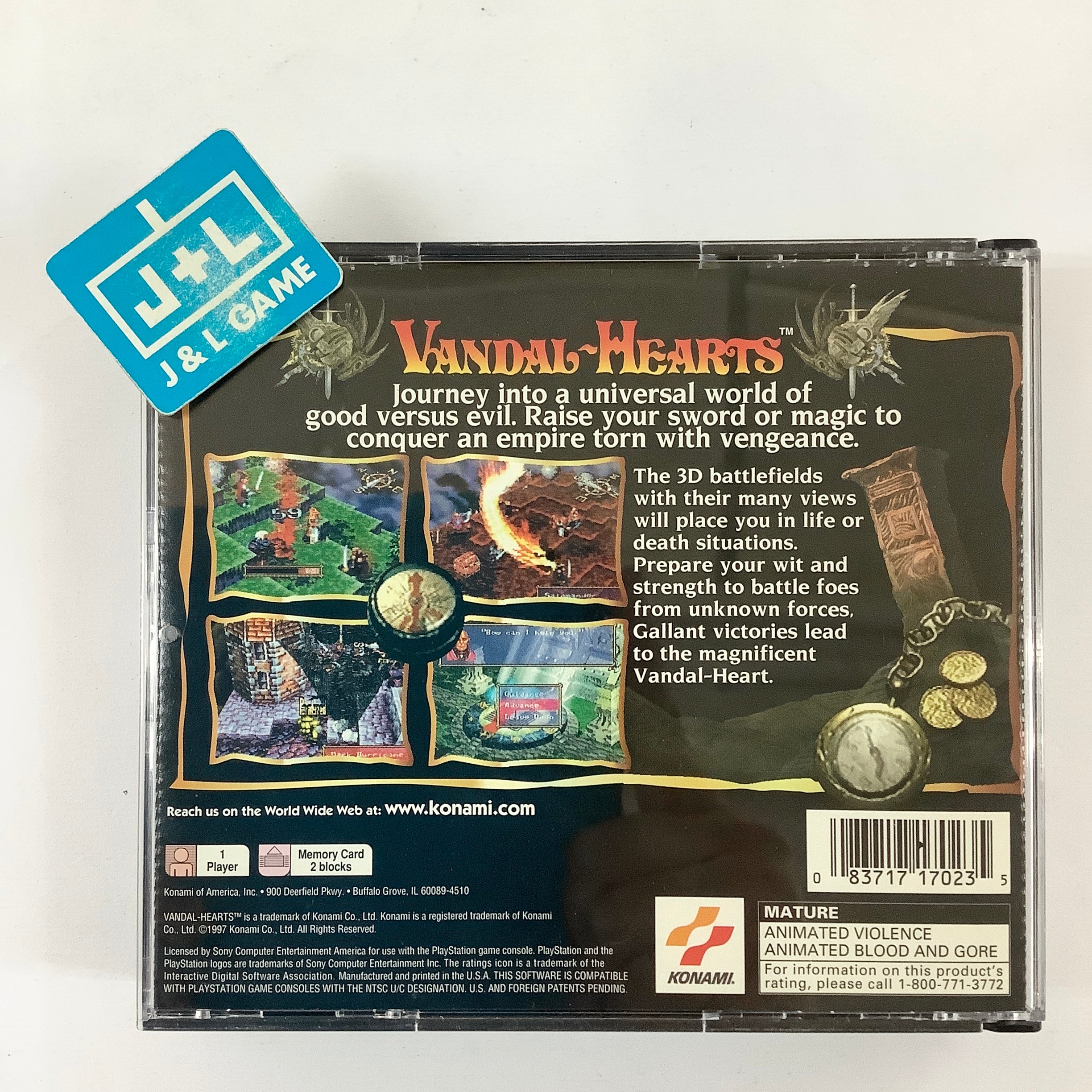 Vandal Hearts - (PS1) PlayStation 1 [Pre-Owned] Video Games Konami   