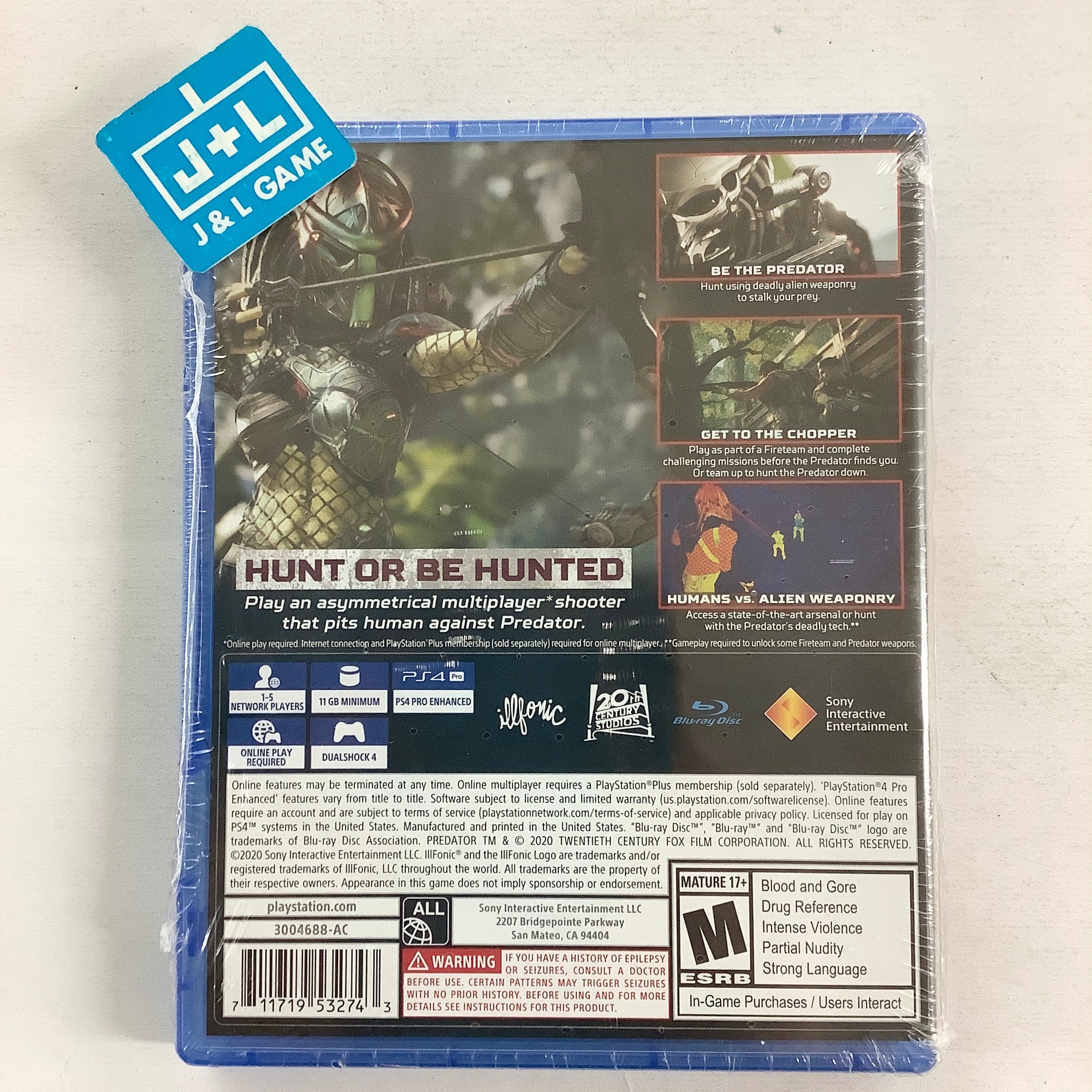 Predator: Hunting Grounds - (PS4) PlayStation 4 Video Games Sony Interactive Entertainment