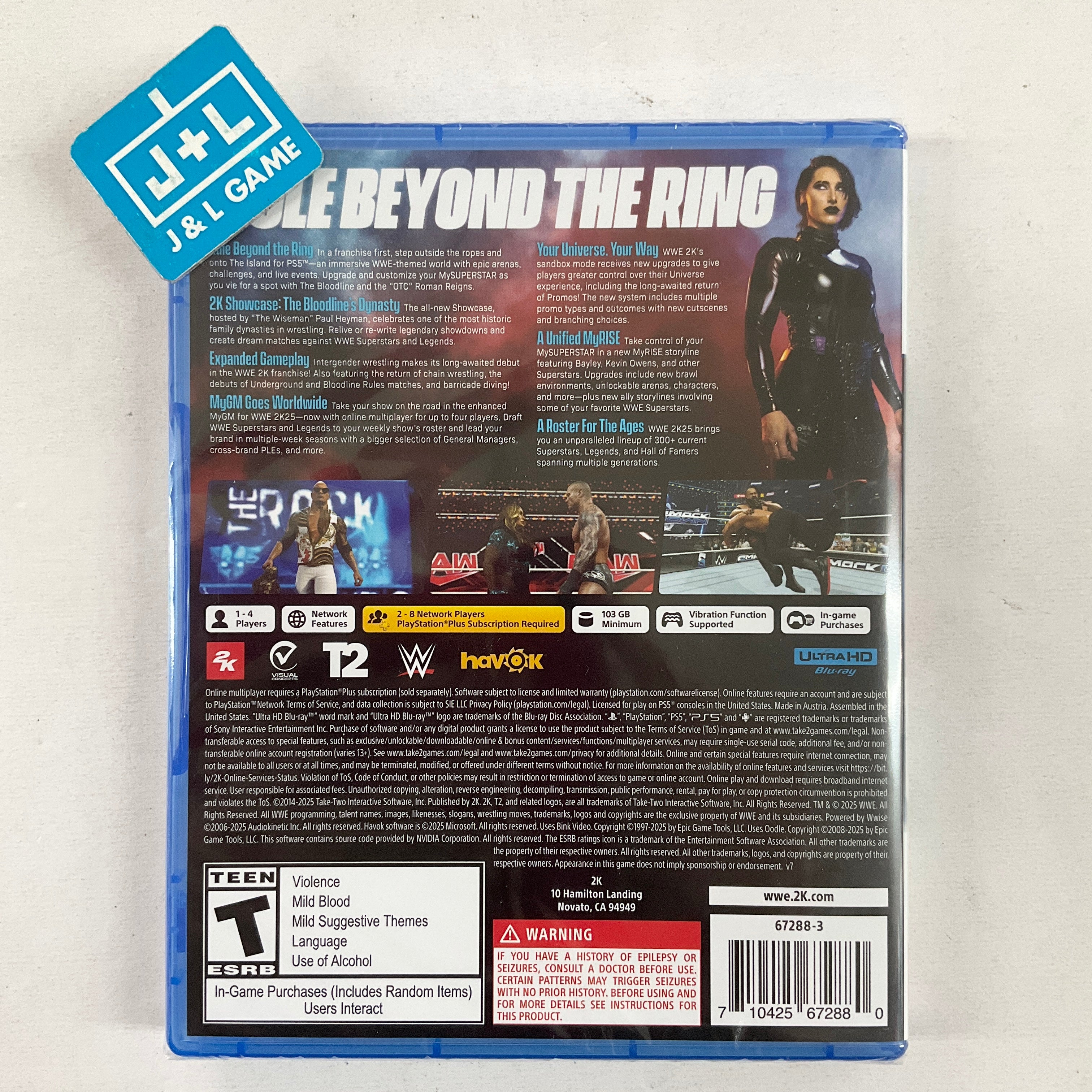 Replacement Box Case Only for WWE 2K25 PS5 PlayStation 5 AUTHENTIC Replacement Box Case Only for WWE 2K25 PS5 PlayStation 5 AUTHENTIC