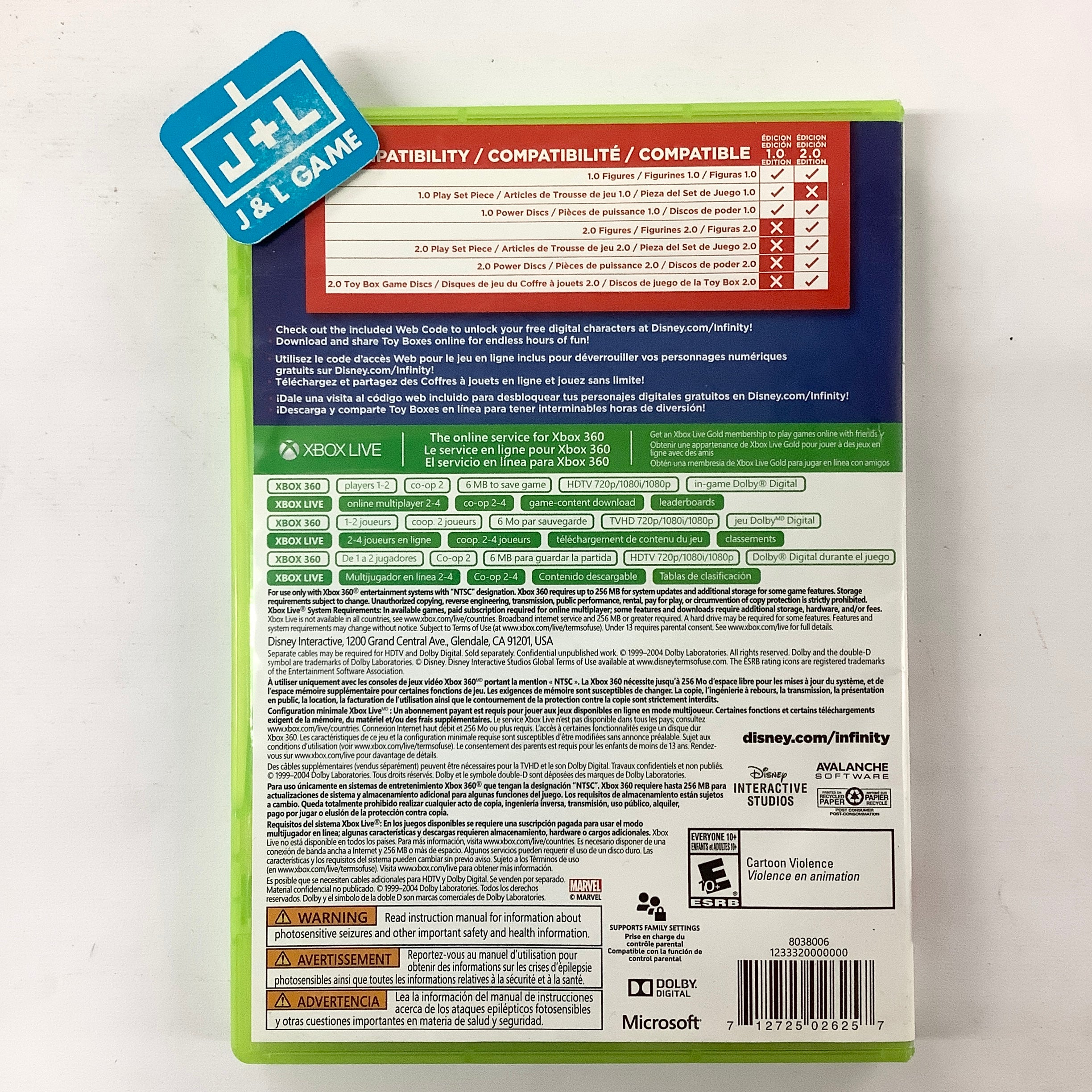 Disney Infinity 2.0 (Game Only) - Xbox 360 [Pre-Owned] Video Games Disney Interactive Studios   