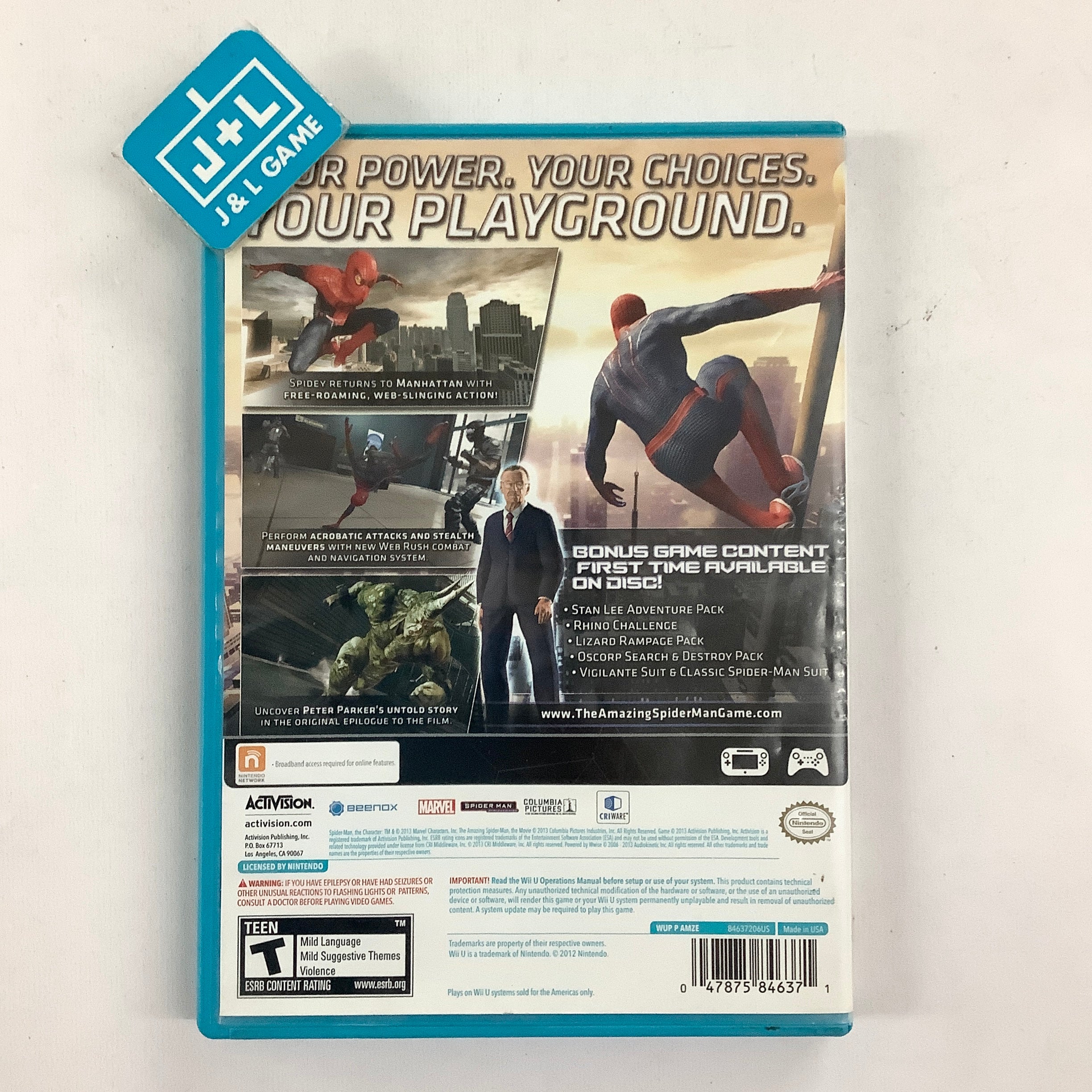The Amazing Spider-Man: Ultimate Edition - Nintendo Wii U [Pre-Owned] Video Games Activision   