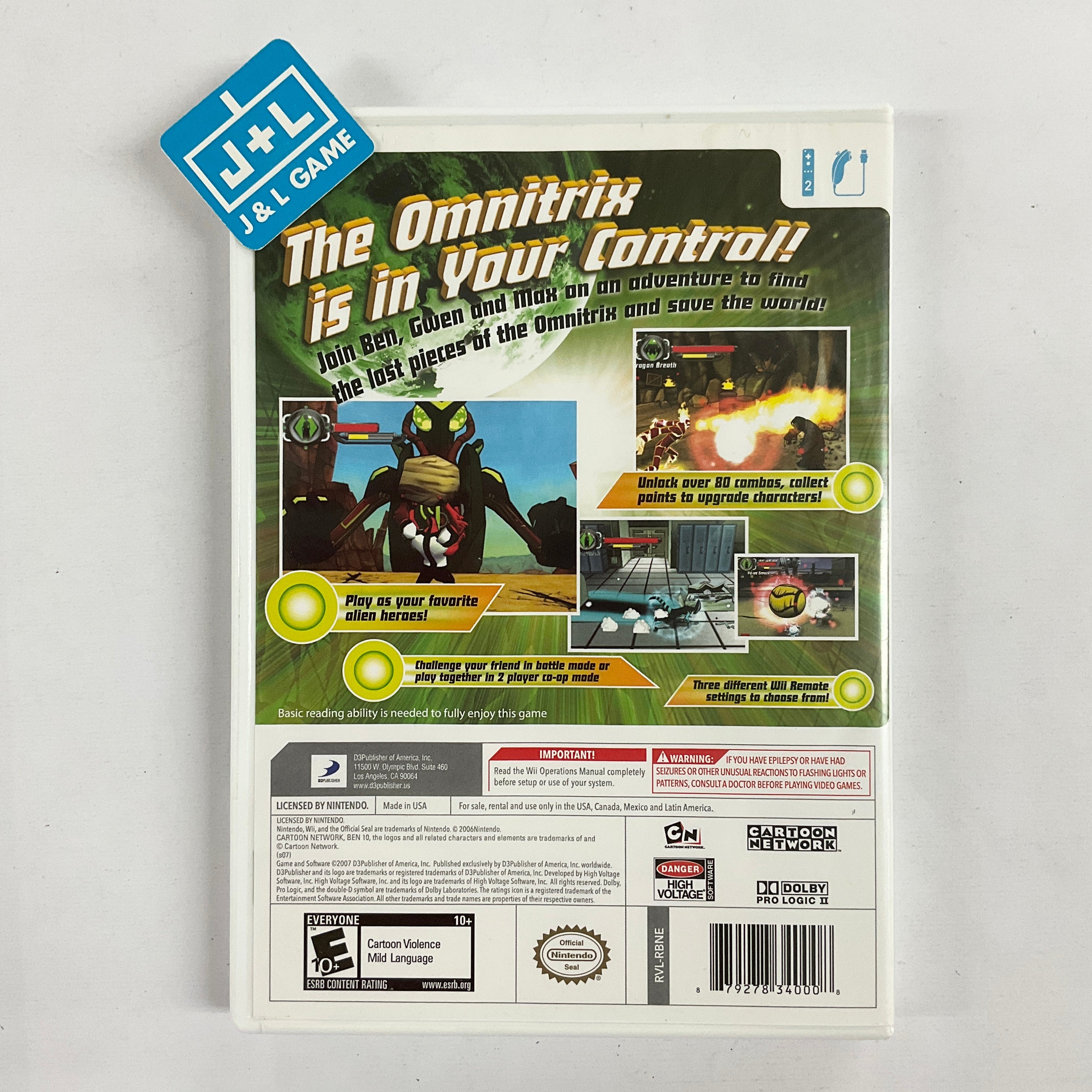 Ben 10: Protector of Earth - Nintendo Wii [Pre-Owned] Video Games D3Publisher   