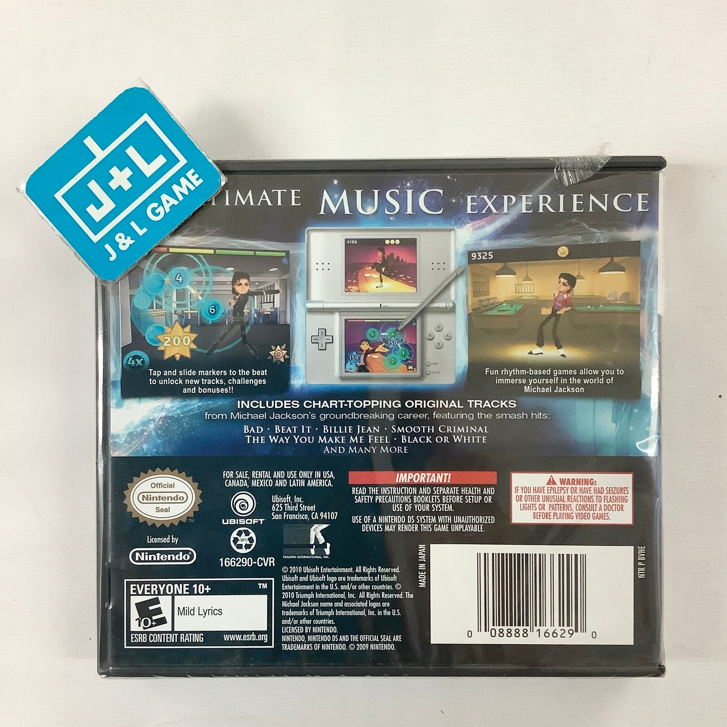 Michael Jackson: The Experience - (NDS) Nintendo DS Video Games Ubisoft   