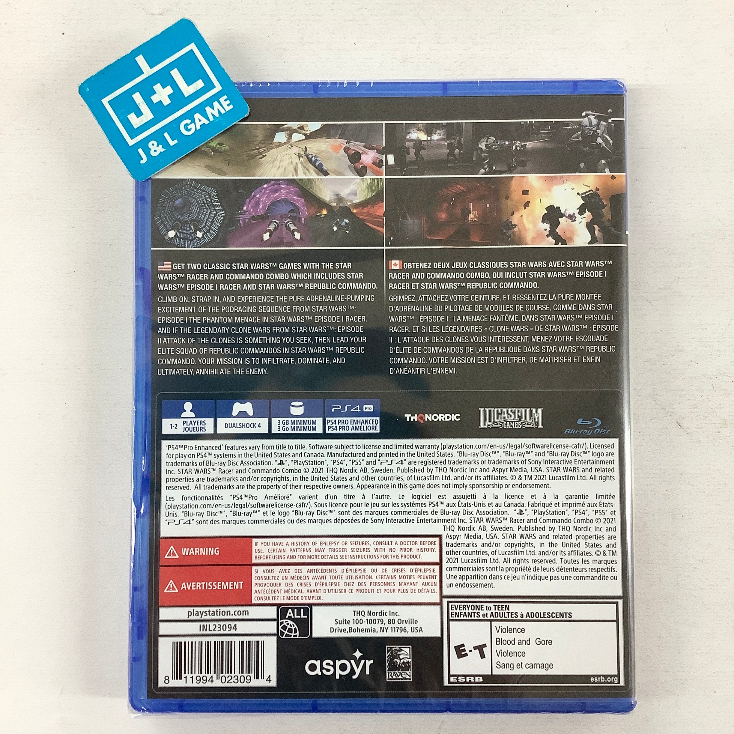 Star Wars Racer and Commando Combo - (PS4) PlayStation 4 Video Games THQ Nordic