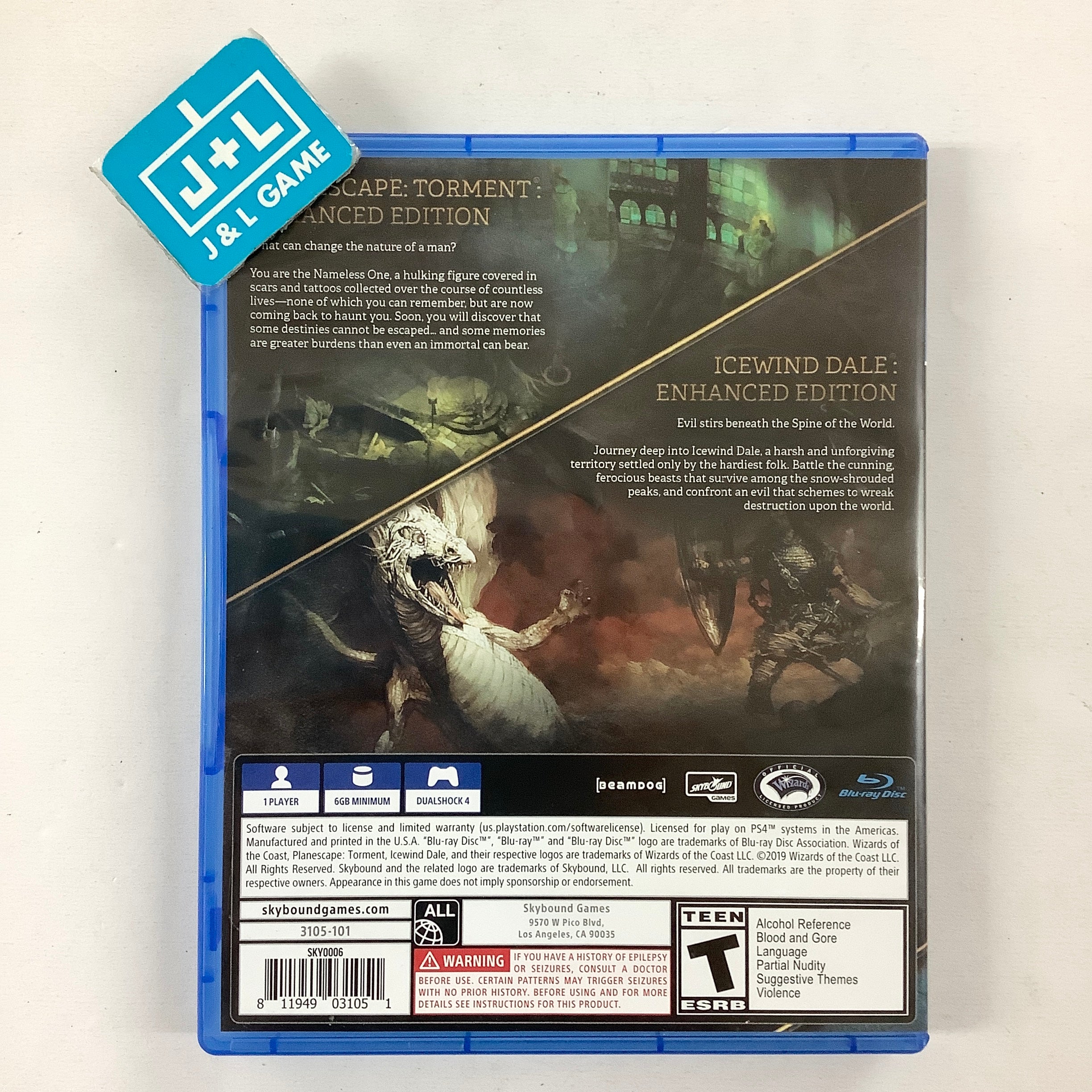 Planescape: Torment: Enhanced Edition / Icewind Dale: Enhanced Edition - (PS4) PlayStation 4 [Pre-Owned] Video Games Skybound Games