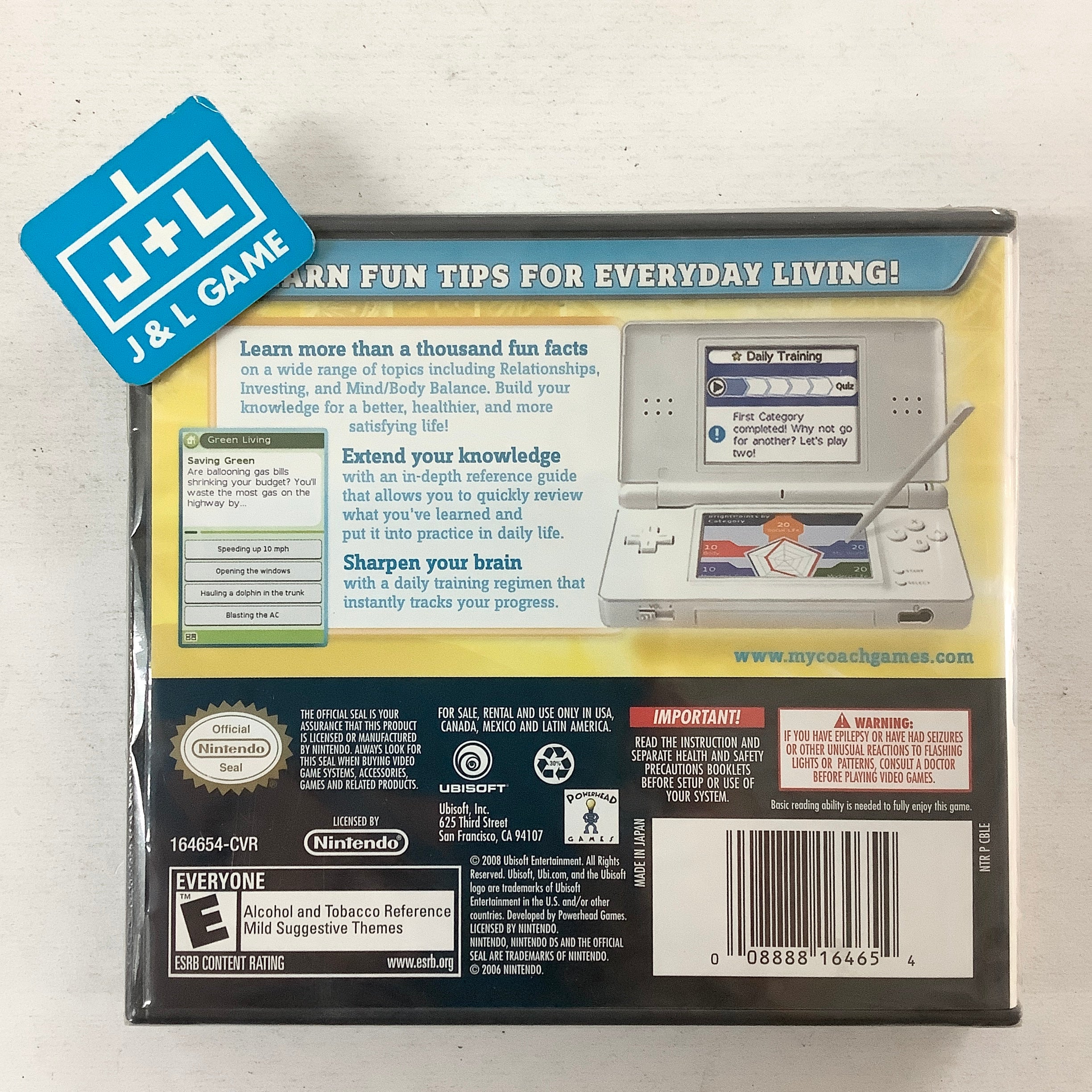 My Fun Facts Coach - (NDS) Nintendo DS Video Games Ubisoft   