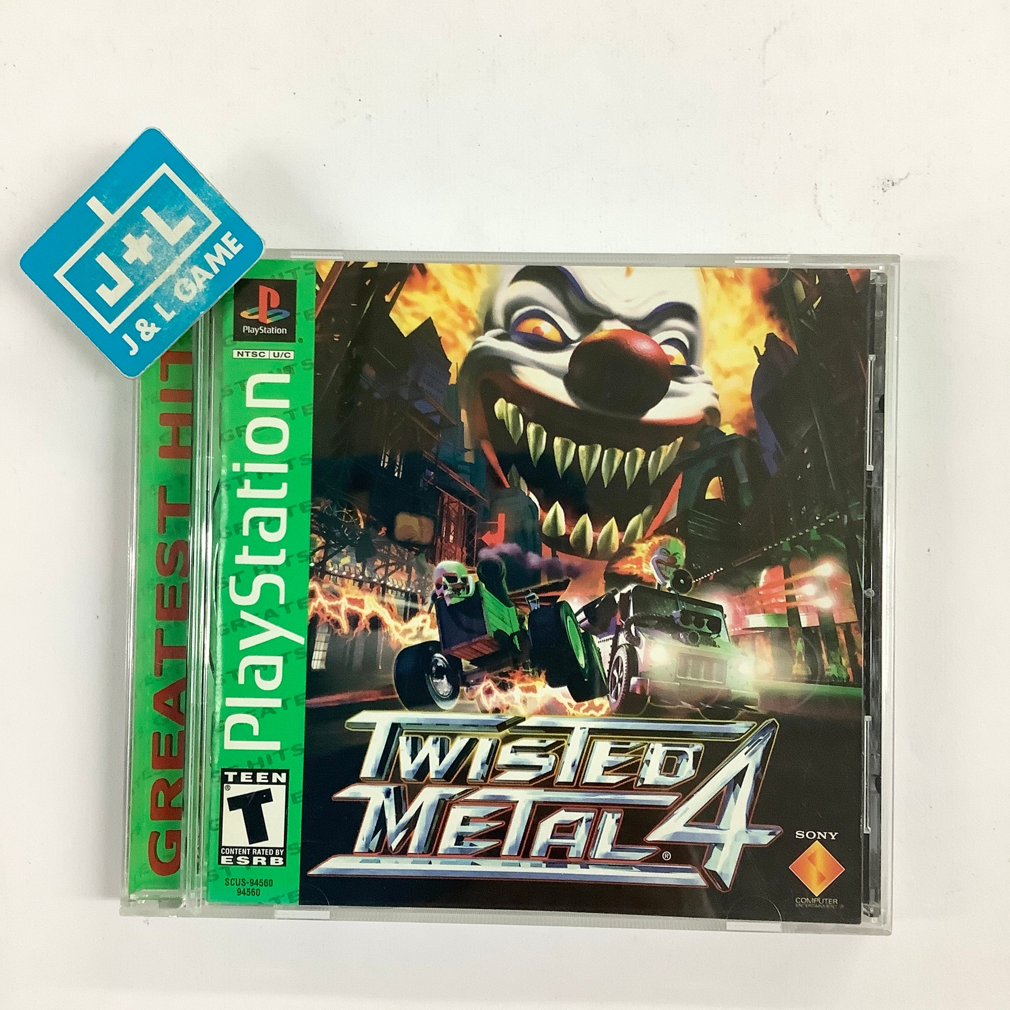 Twisted Metal 4 (Greatest Hits) - (PS1) PlayStation 1 [Pre-Owned] Video Games 989 Studios   