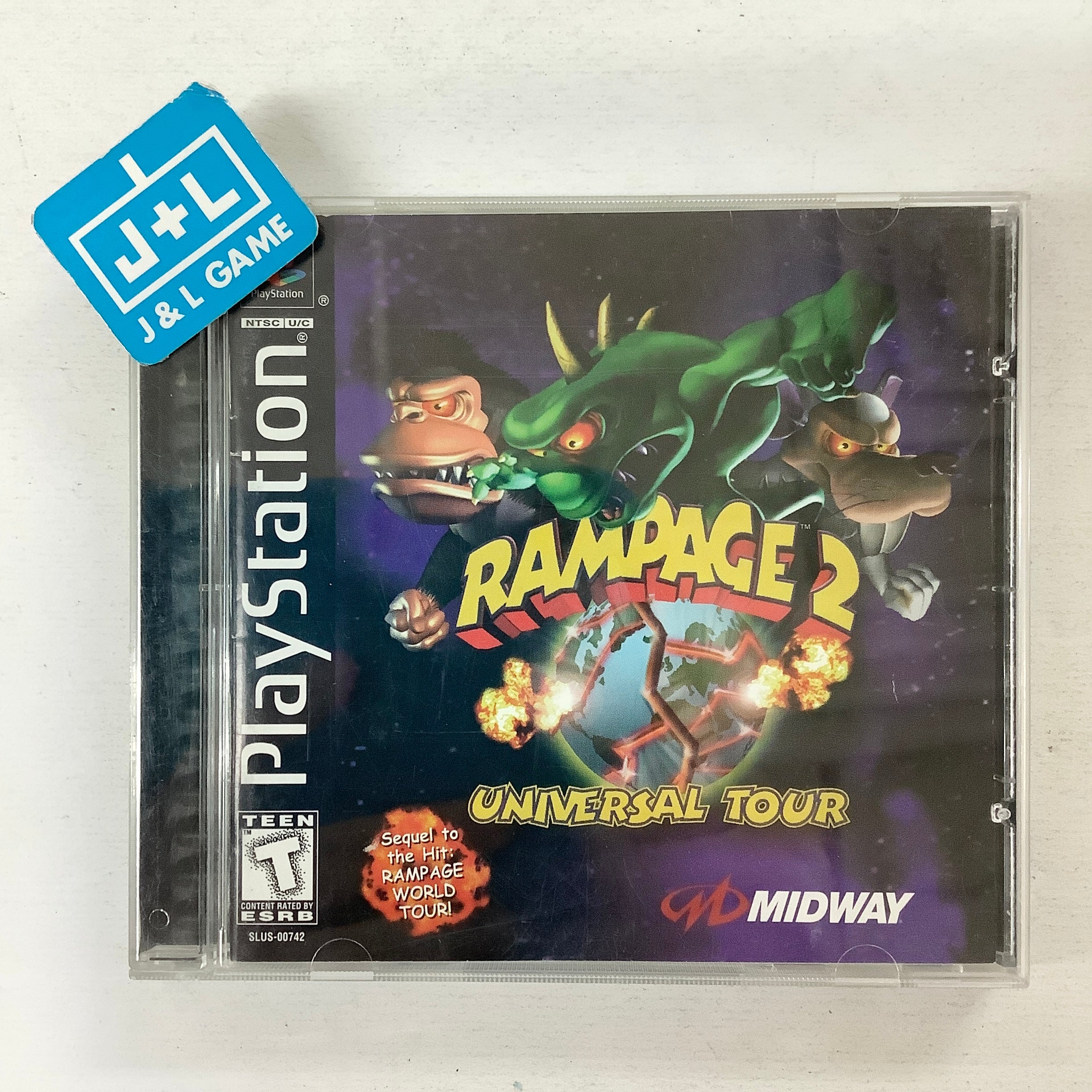 Rampage 2: Universal Tour - (PS1) PlayStation 1 [Pre-Owned] Video Games Midway   