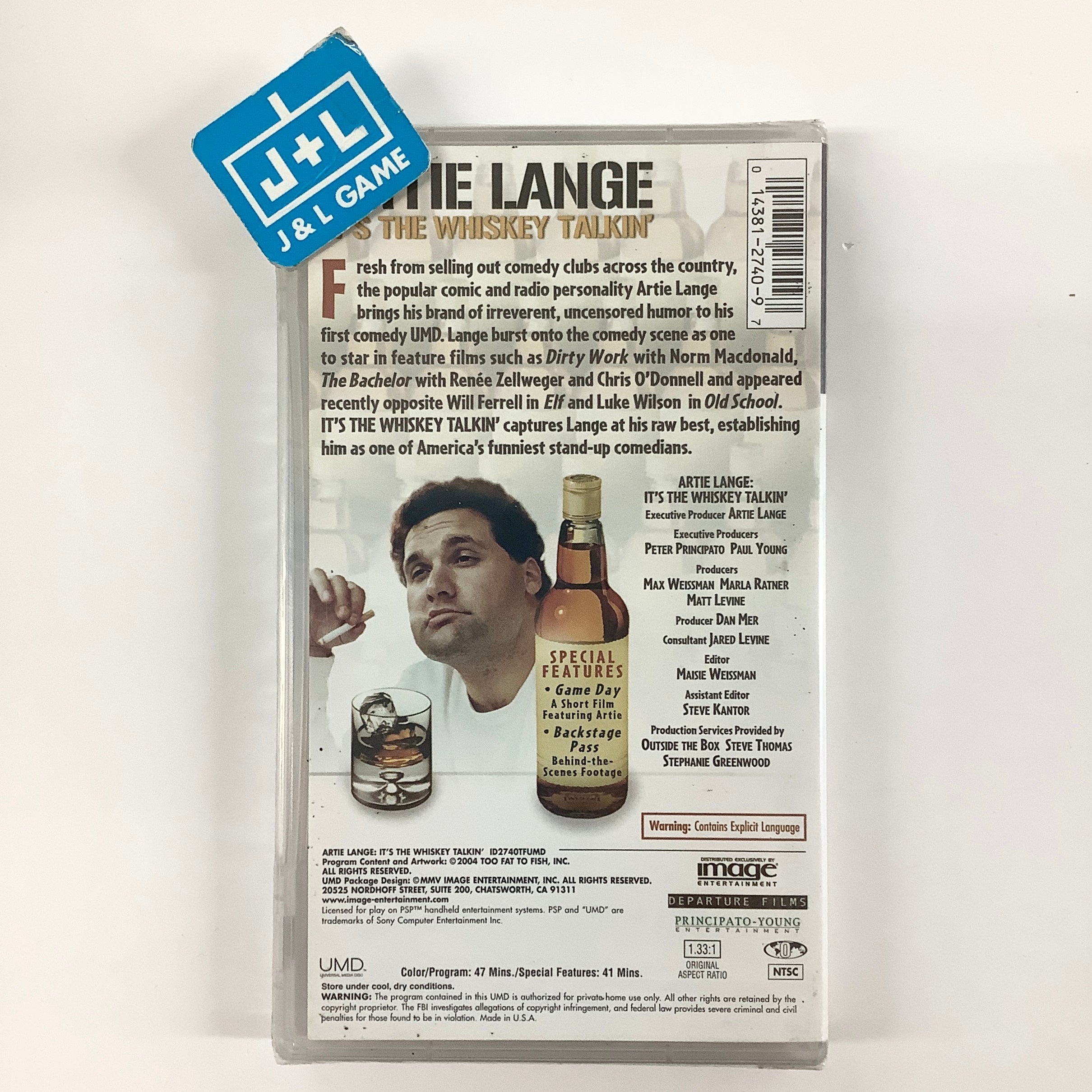 Artie Lange: It's the Whiskey Talkin' - PSP UMD Video Home Sony Pictures