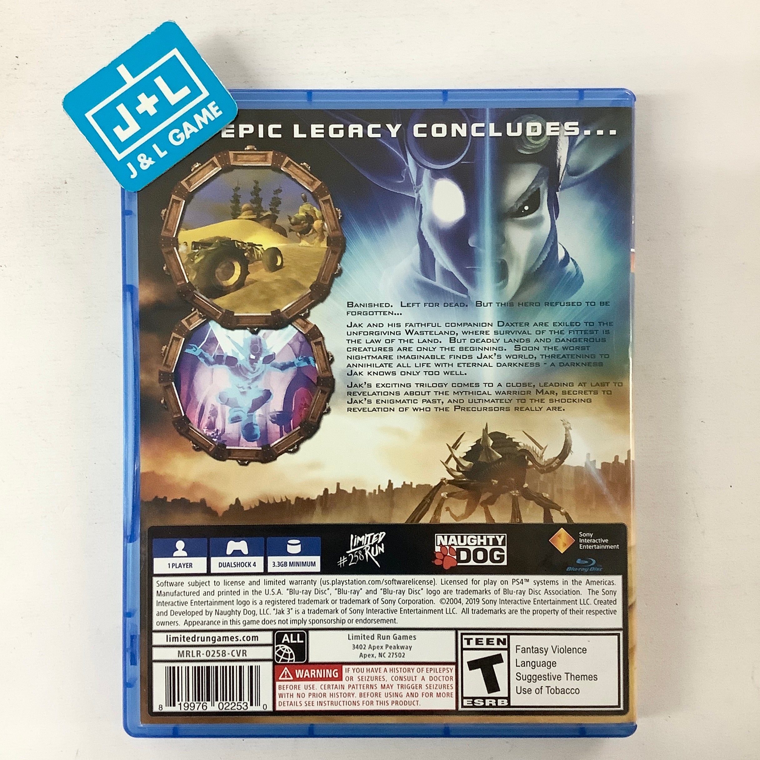 Jak 3 (Limited Run #258) - (PS4) PlayStation 4 [Pre-Owned] | J&L Game