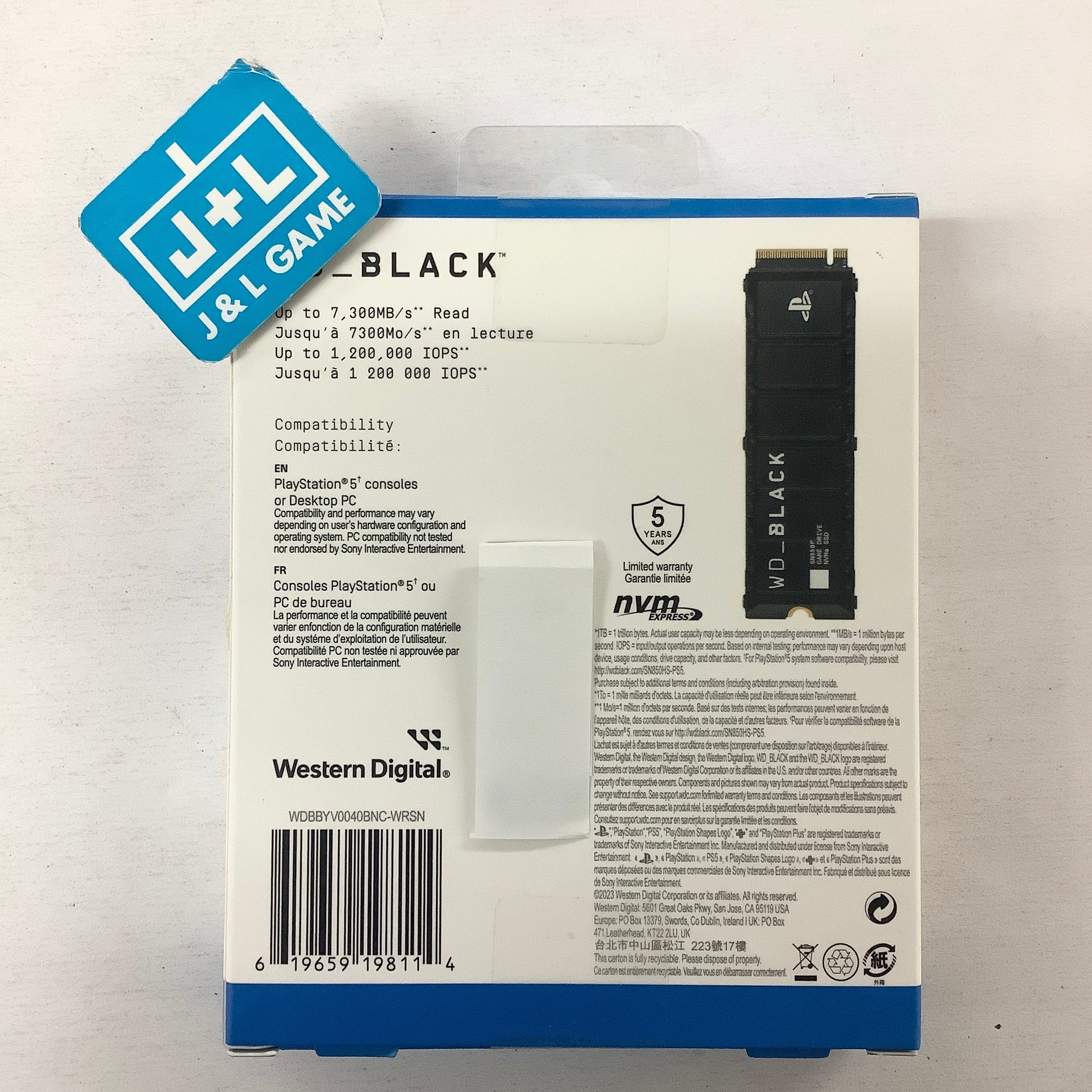 WD_BLACK 4TB SN850P NVMe SSD Solid State Drive with Heatsink Up to