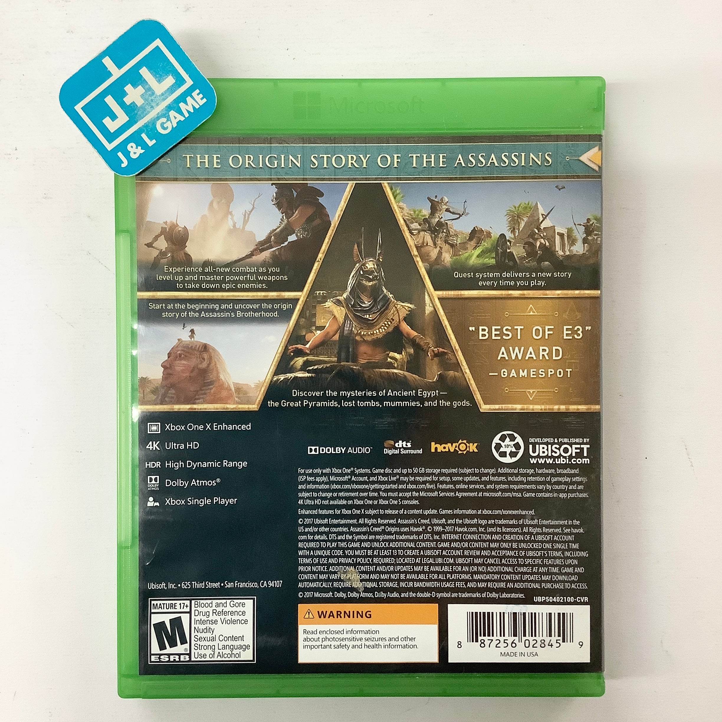 Assassin's Creed Origins - (XB1) Xbox One [Pre-Owned] Video Games Ubisoft   