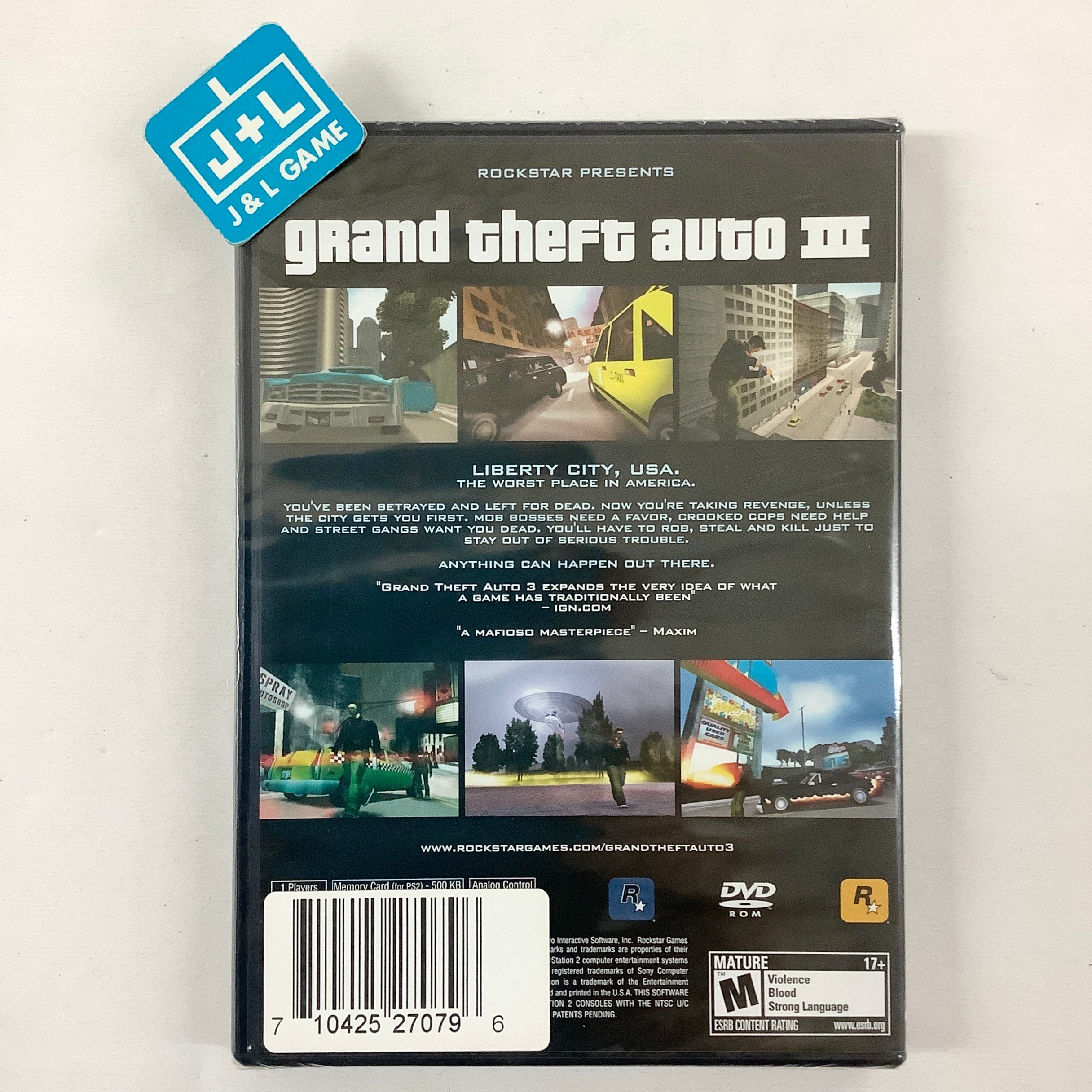Grand Theft Auto III - (PS2) PlayStation 2 Video Games Rockstar Games   