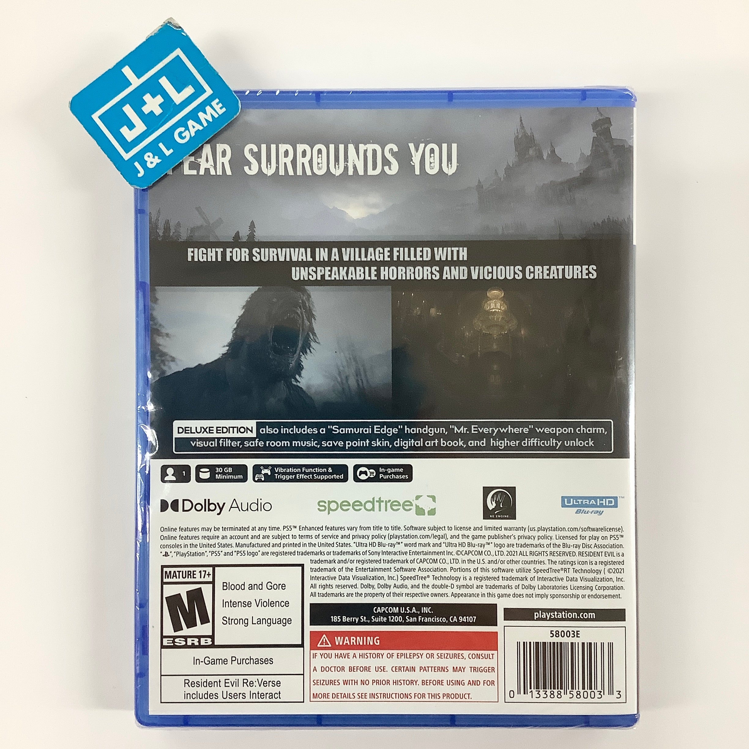 Resident Evil Village (Deluxe Edition) - (PS5) PlayStation 5 Video Games Capcom