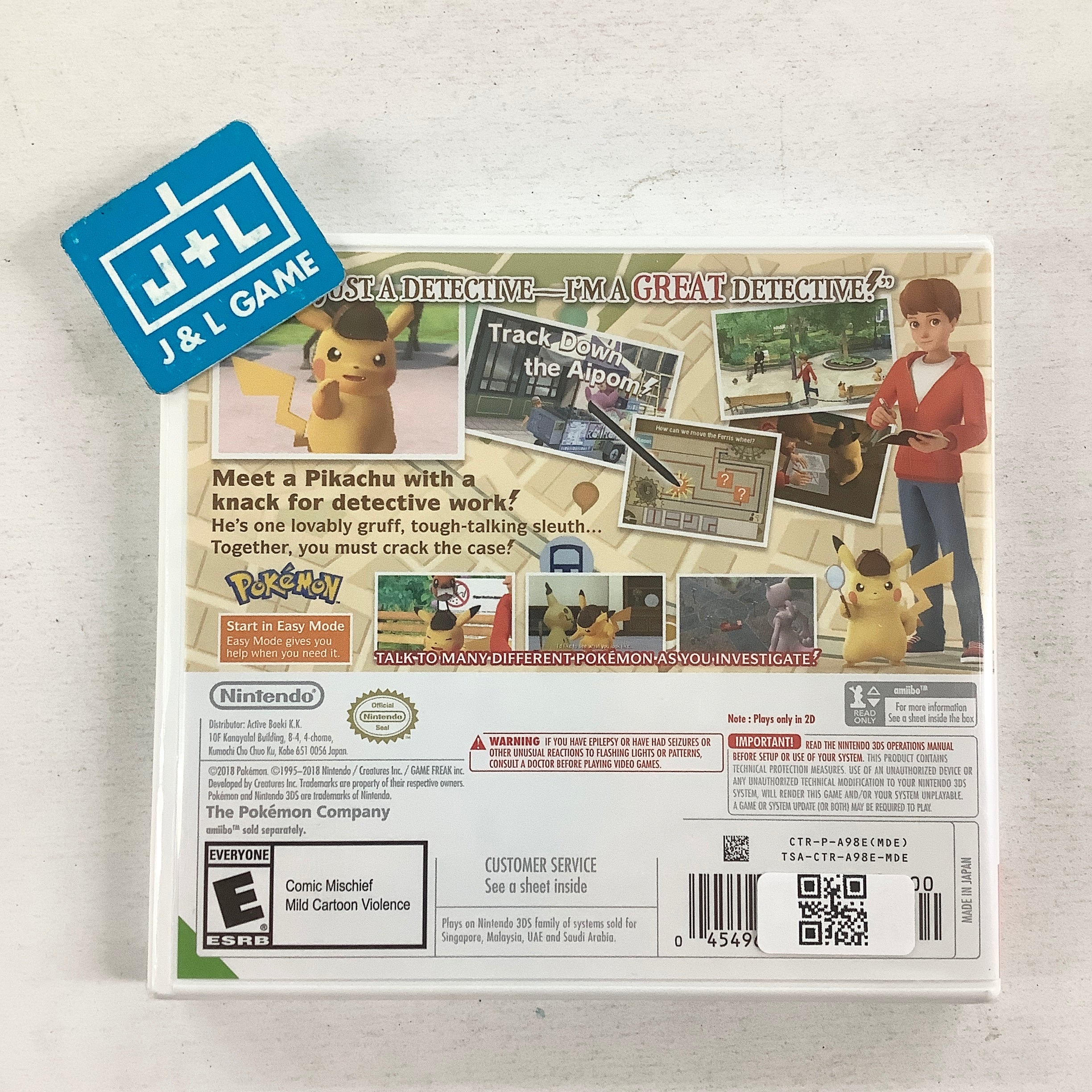 Detective Pikachu (World Edition) - Nintendo 3DS Video Games Nintendo