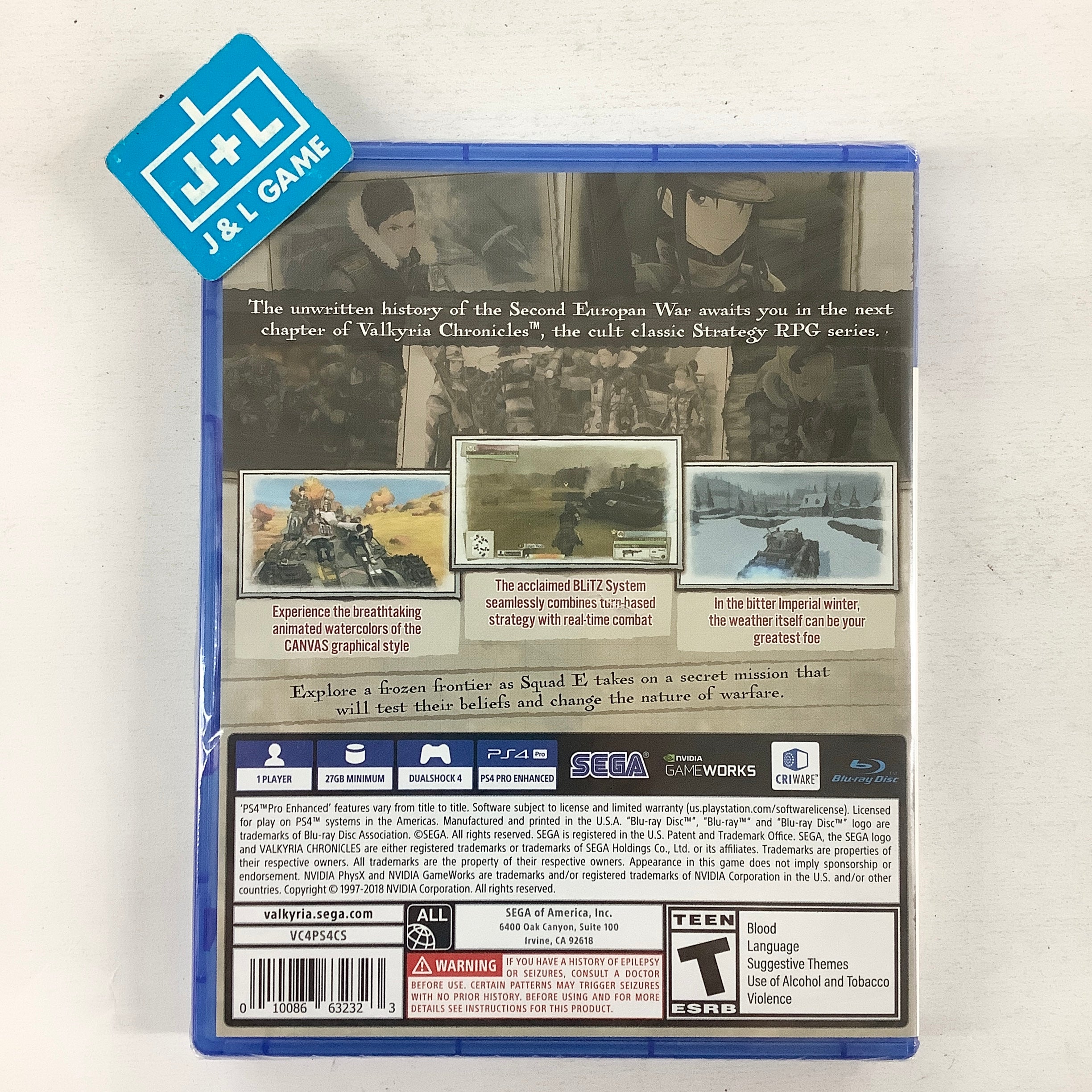 Valkyria Chronicles 4 - (PS4) PlayStation 4 Video Games SEGA