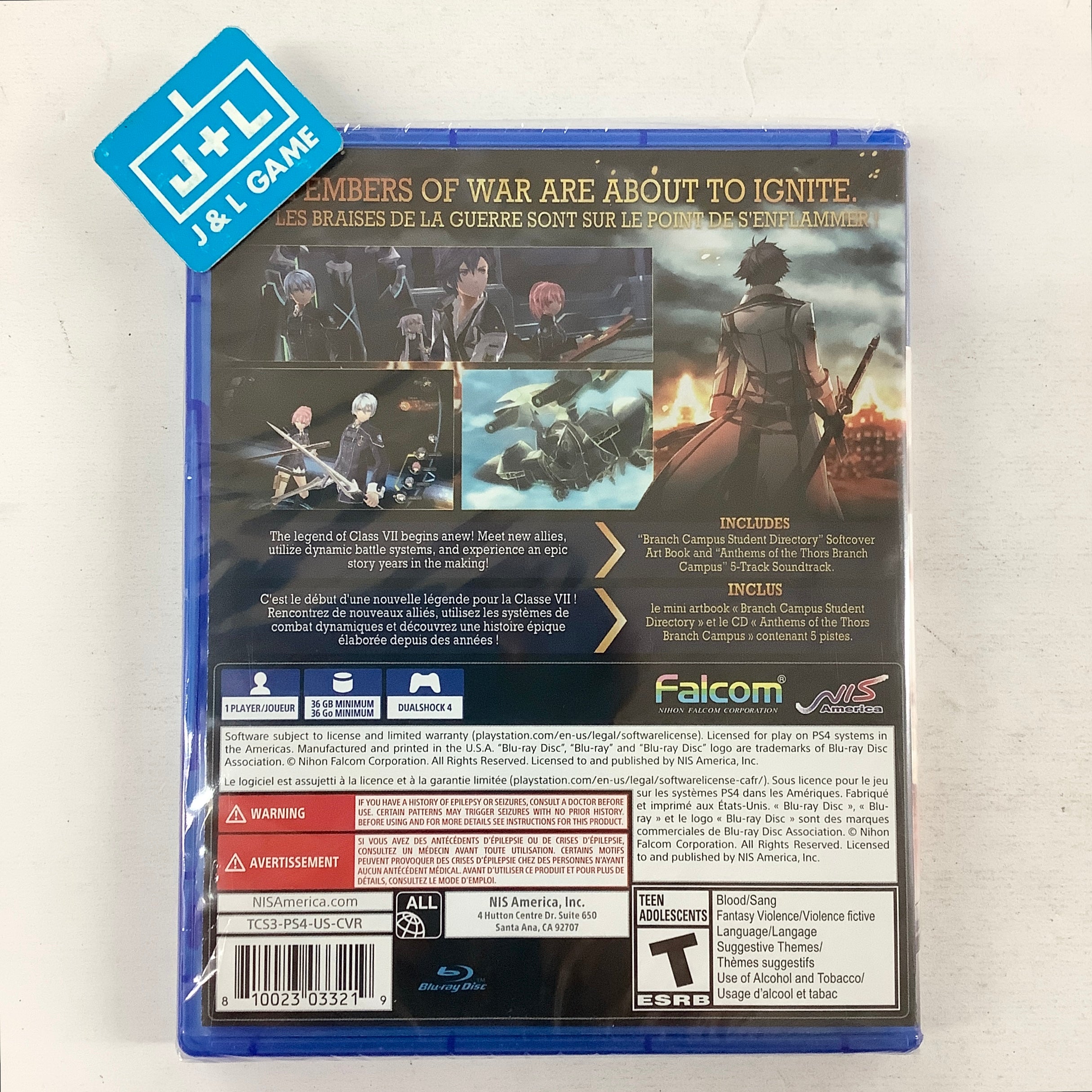 The Legend of Heroes: Trails of Cold Steel III (Early Enrollment Edition) - (PS4) PlayStation 4 Video Games NIS America