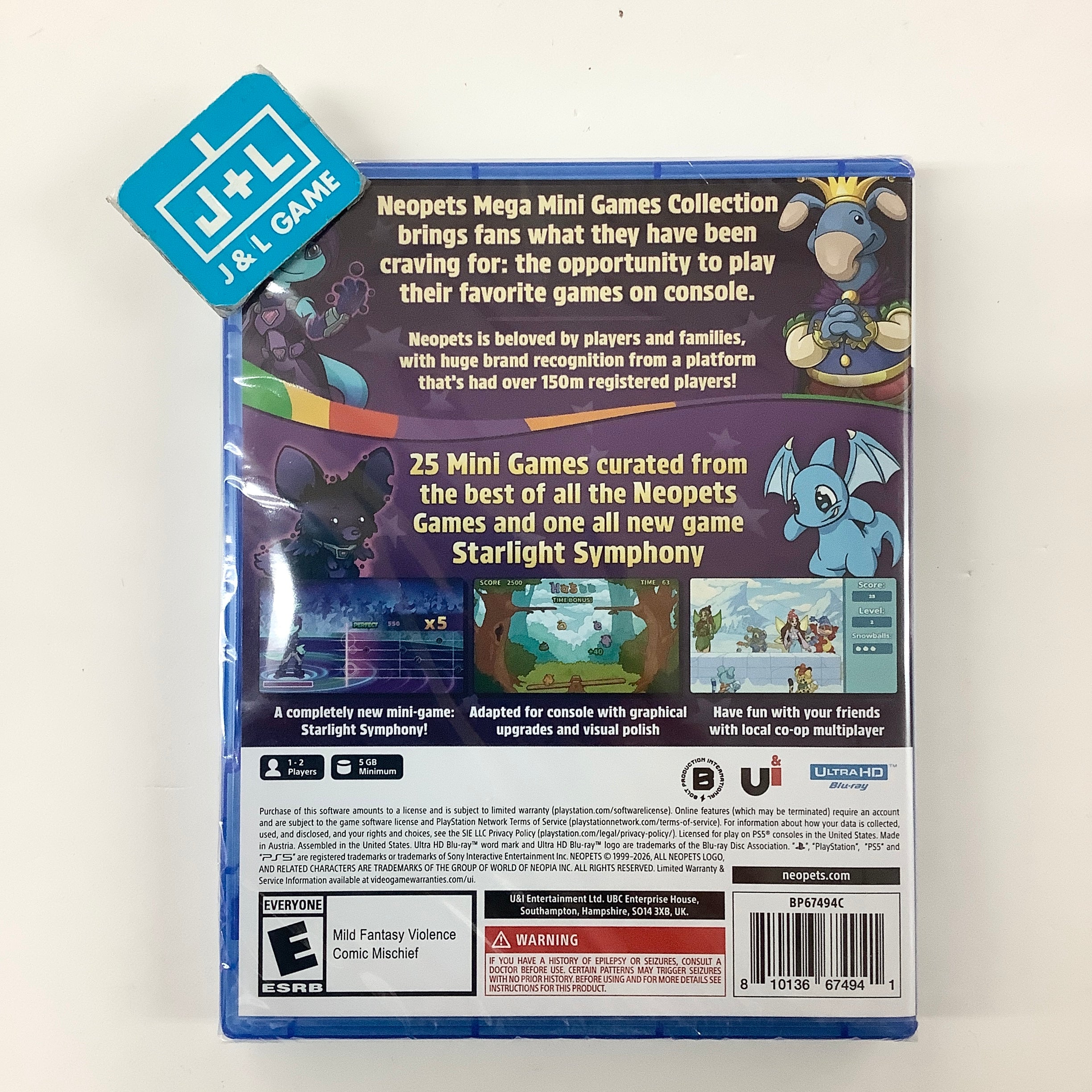 Neopets - Mega Mini Games Collection - The Neopian Arcade Odyssey - (PS5) PlayStation 5
