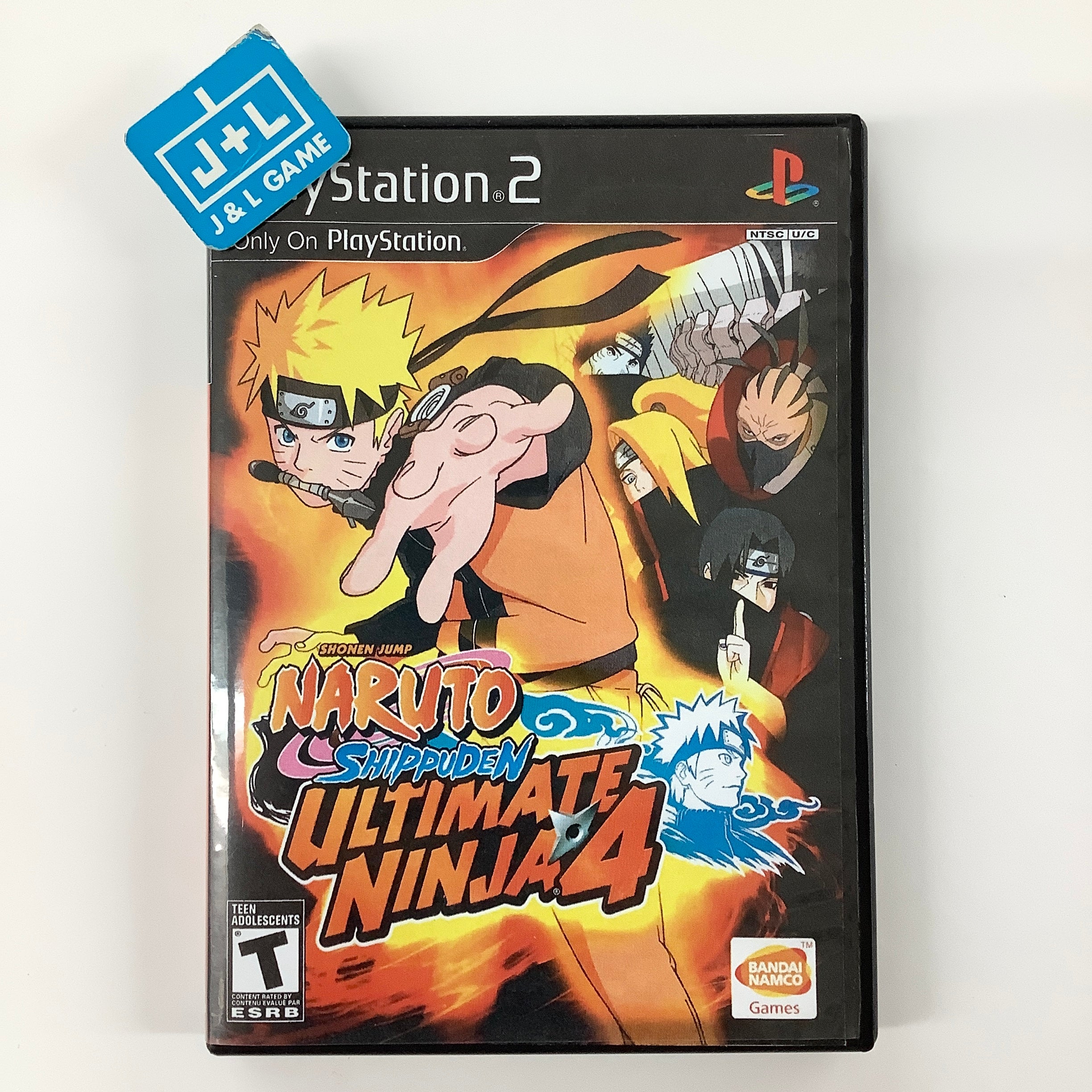 Naruto Shippuden: Ultimate Ninja 4 - (PS2) PlayStation 2 [Pre-Owned] Video Games BANDAI NAMCO Entertainment