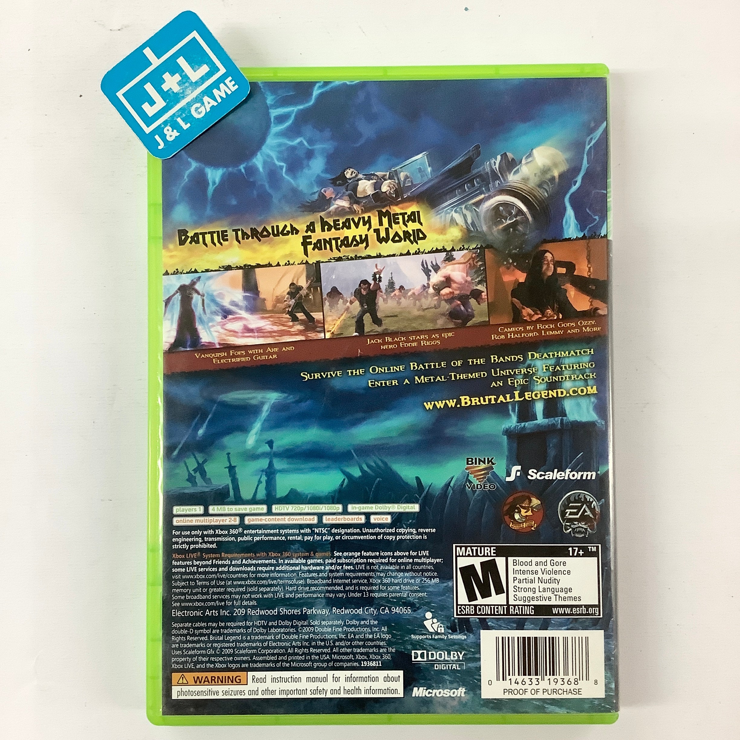 Brutal Legend - Xbox 360 [Pre-Owned] Video Games EA Games   
