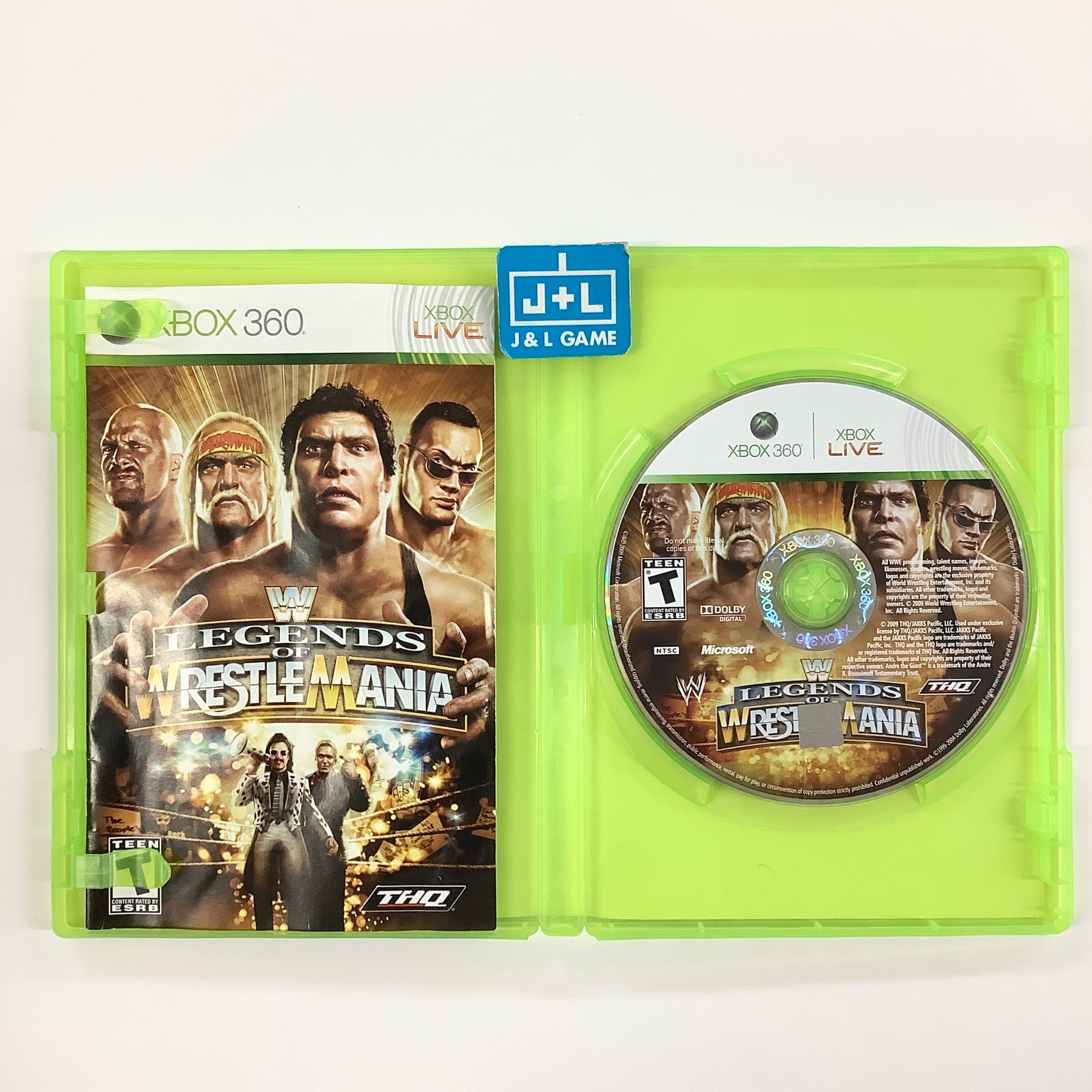 WWE Legends of WrestleMania - Xbox 360 [Pre-Owned] Video Games THQ