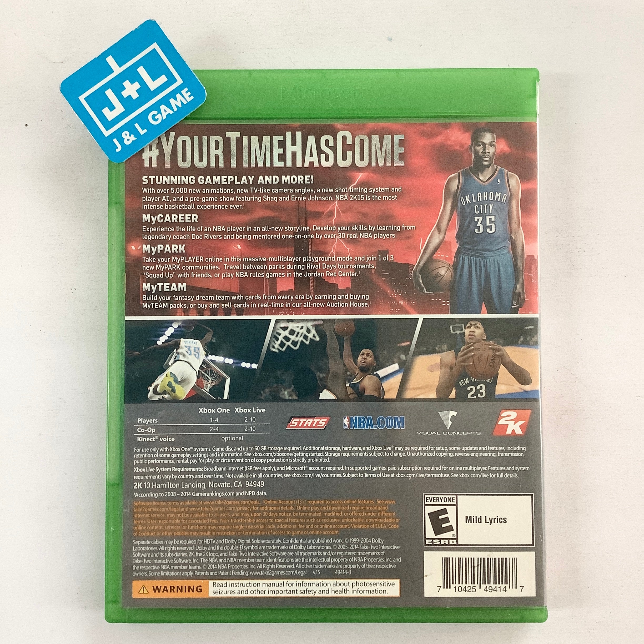NBA 2K15 - (XB1) Xbox One [Pre-Owned] | J&L Game